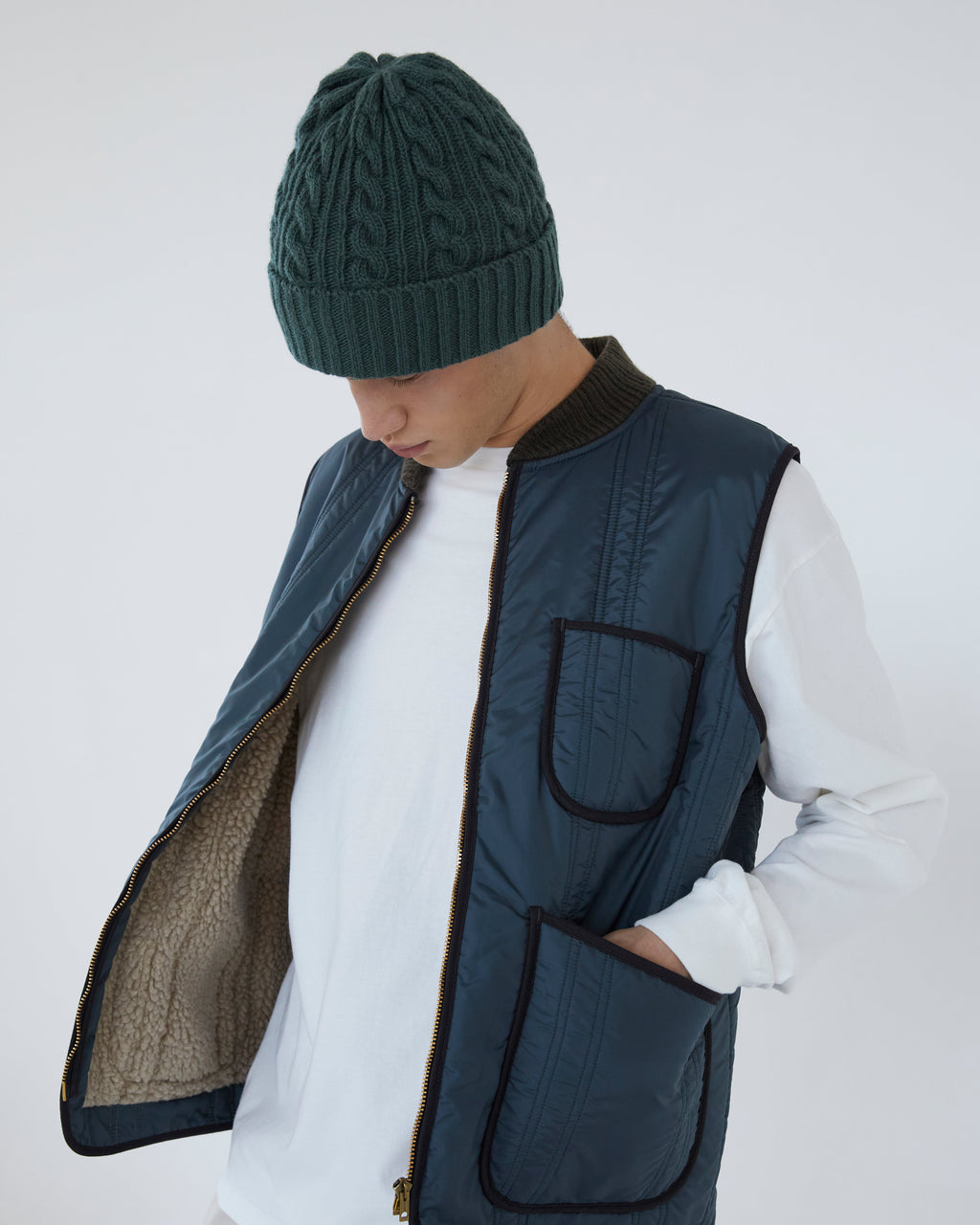 Khakis - Cable Watch Beanie (Dusty Green) product image 4 | TRAB K-Fashion Australia