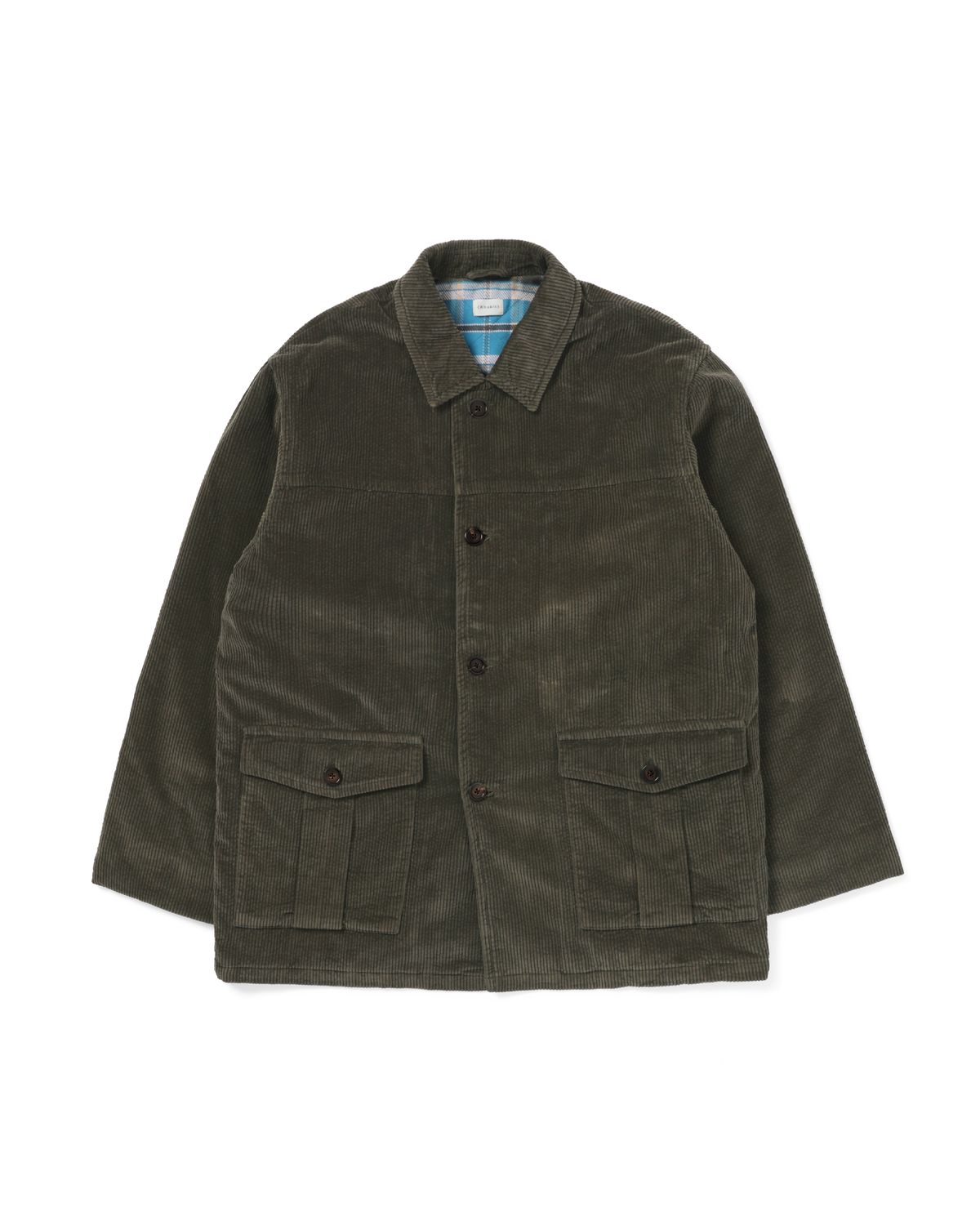 Khakis - Corduroy Car Coat (Dark Olive) product image 1 | TRAB K-Fashion Australia