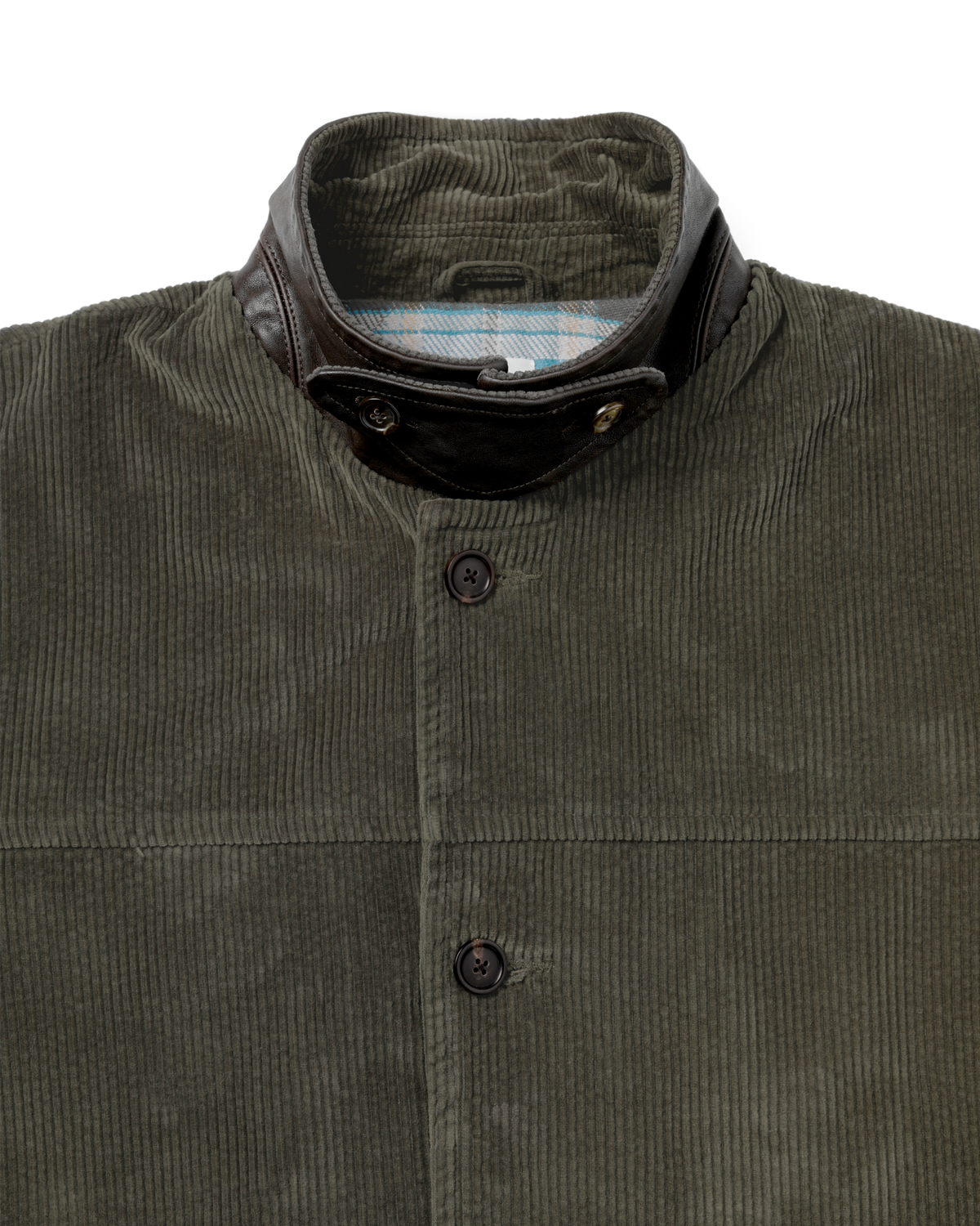 Khakis - Corduroy Car Coat (Dark Olive) product image 2 | TRAB K-Fashion Australia
