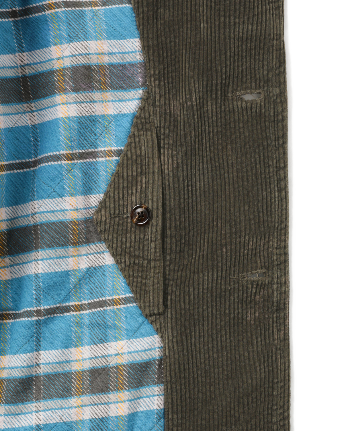 Khakis - Corduroy Car Coat (Dark Olive) product image 4 | TRAB K-Fashion Australia