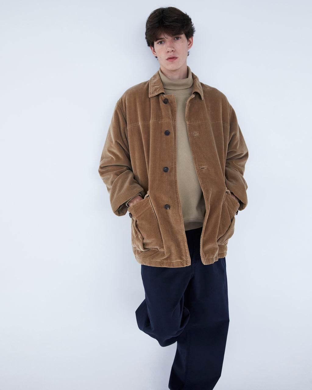 Khakis - Corduroy Car Coat (Khaki) product image 6 | TRAB K-Fashion Australia