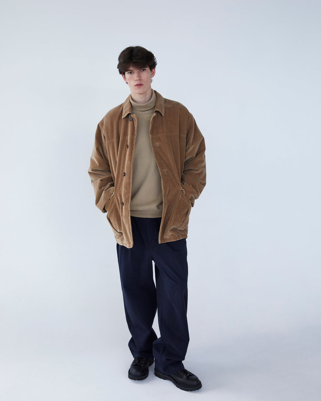 Khakis - Corduroy Car Coat (Khaki) product image 7 | TRAB K-Fashion Australia