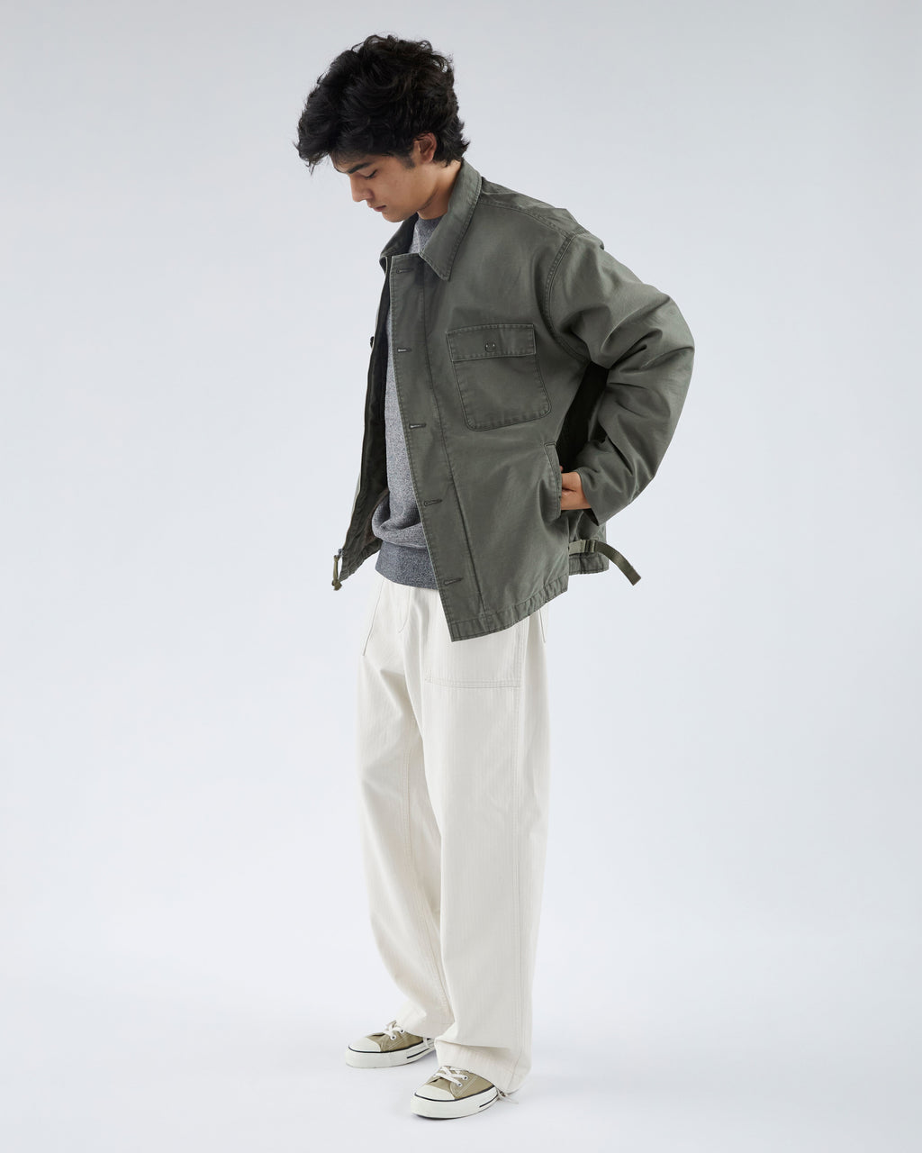 Khakis - Deck Crew Jacket (Olive Drab) product image 8 | TRAB K-Fashion Australia