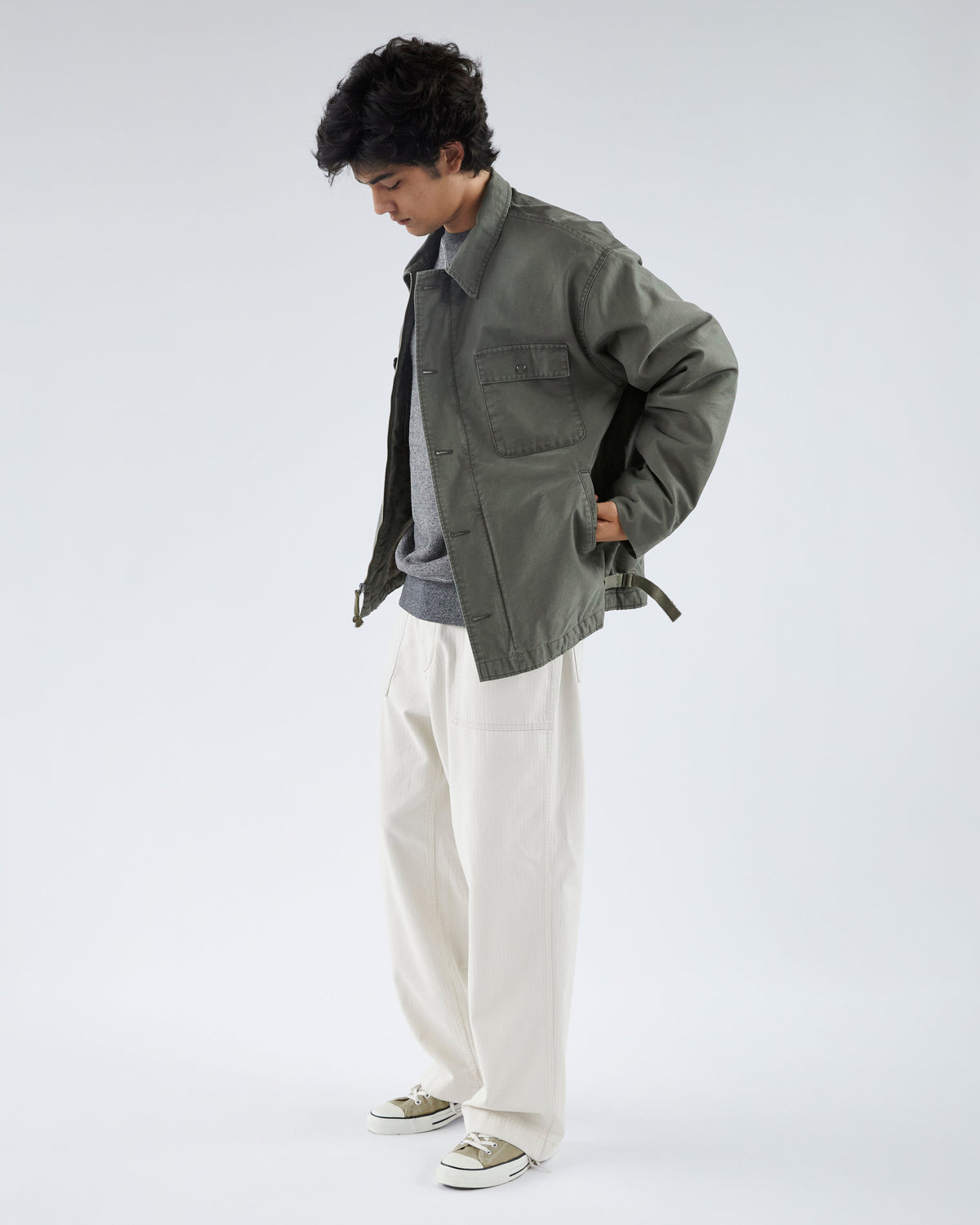 Khakis - Deck Crew Jacket (Olive Drab) product image 8 | TRAB K-Fashion Australia