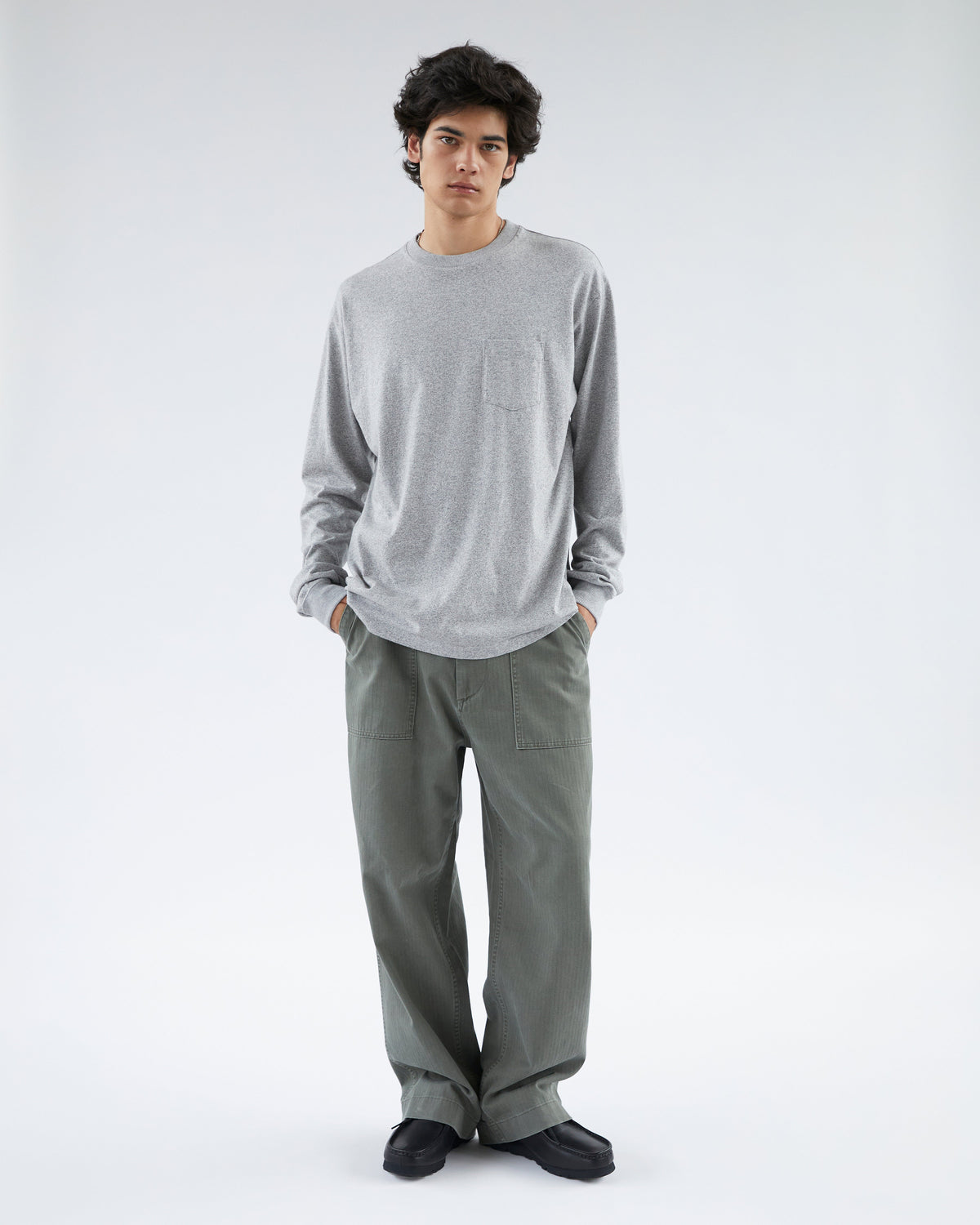 Khakis - Hbt Baker Pant (Grey) product image 5 | TRAB K-Fashion Australia