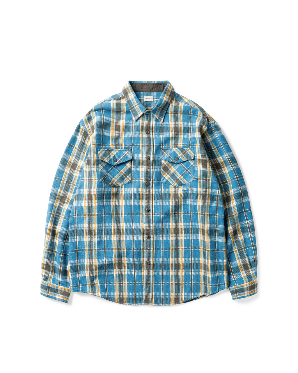 Khakis - Heavy Flannel Shirt (Blue) product image 1 | TRAB K-Fashion Australia