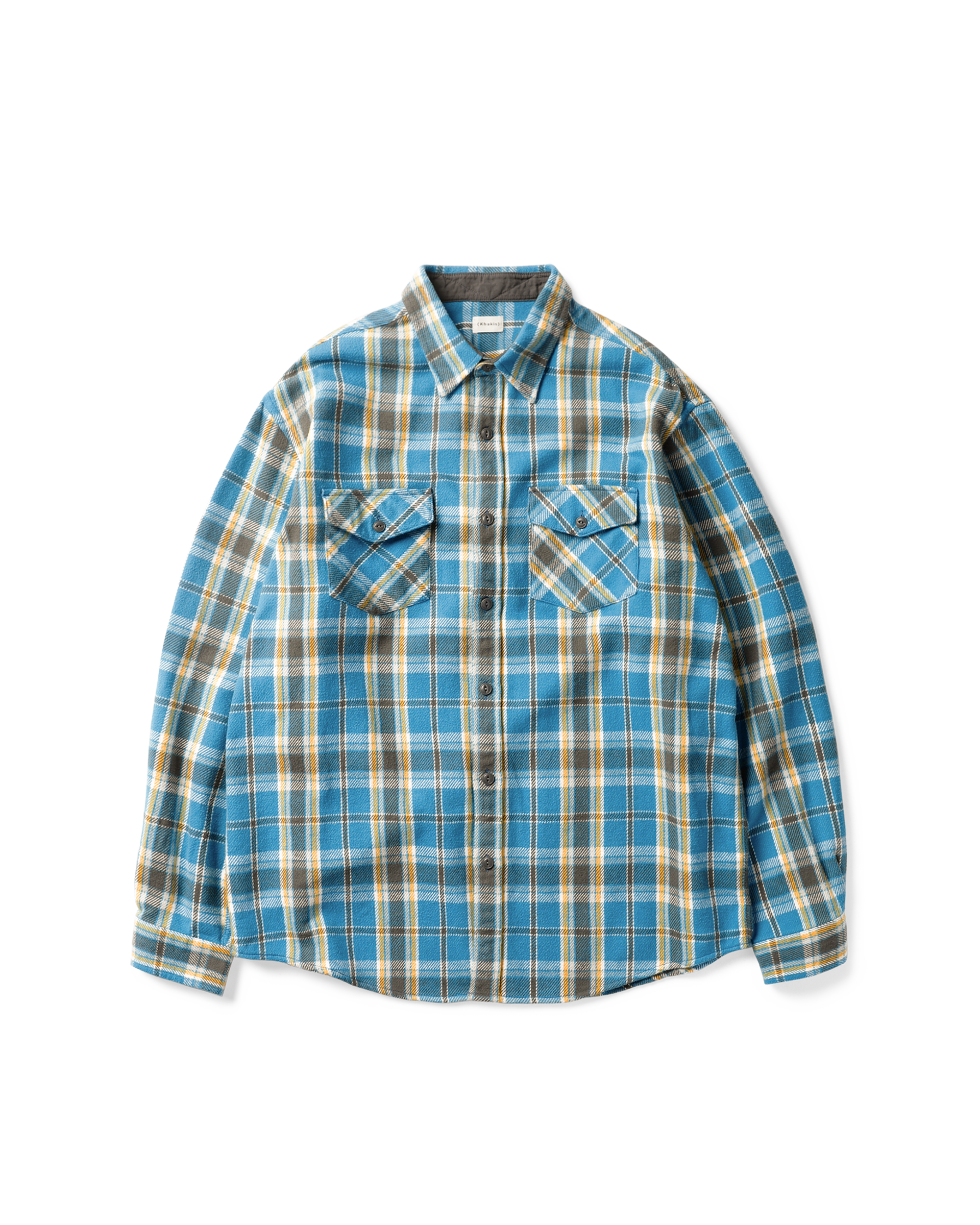 Khakis - Heavy Flannel Shirt (Blue) product image 1 | TRAB K-Fashion Australia