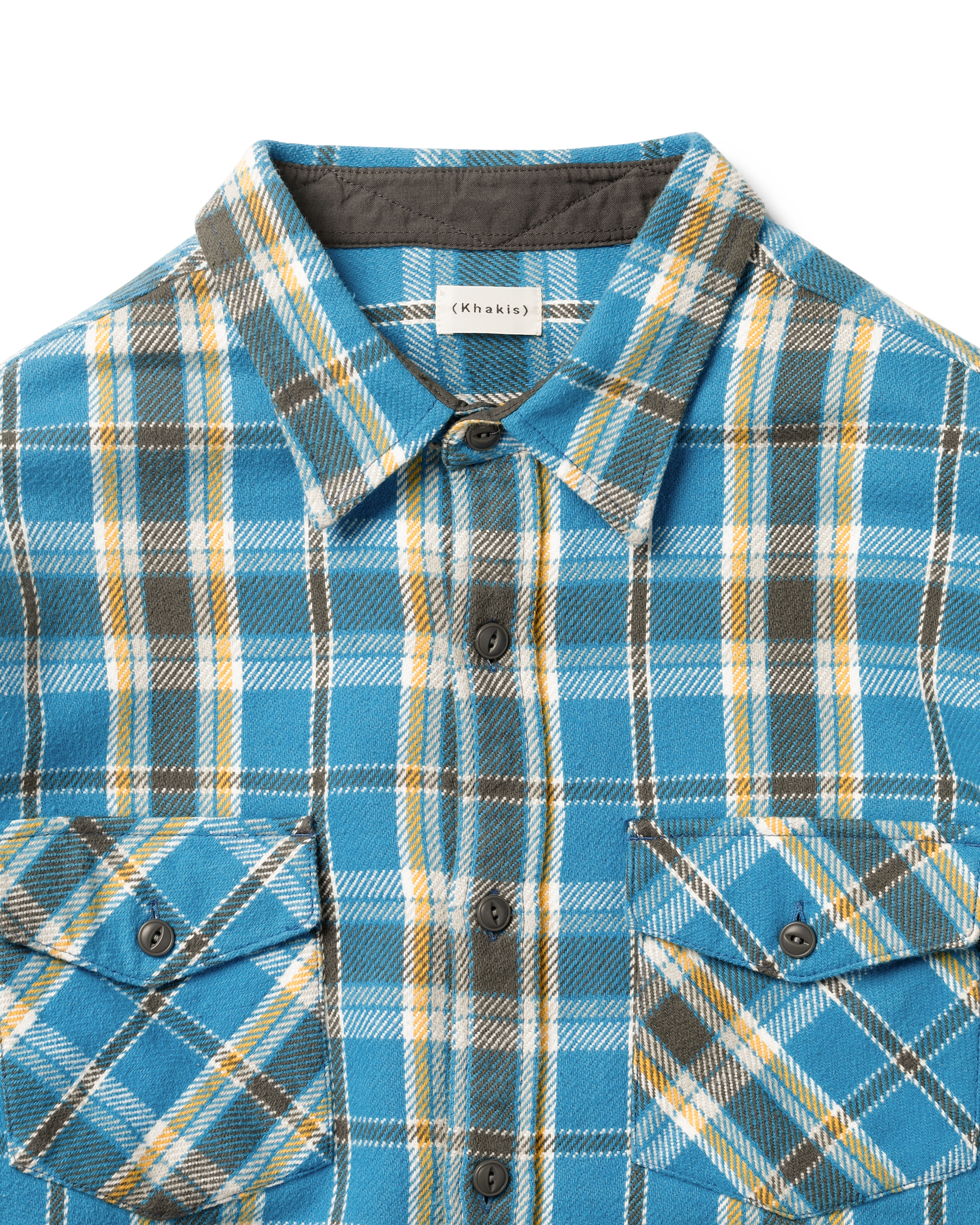 Khakis - Heavy Flannel Shirt (Blue) product image 2 | TRAB K-Fashion Australia