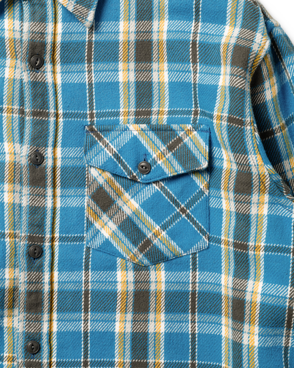 Khakis - Heavy Flannel Shirt (Blue) product image 3 | TRAB K-Fashion Australia