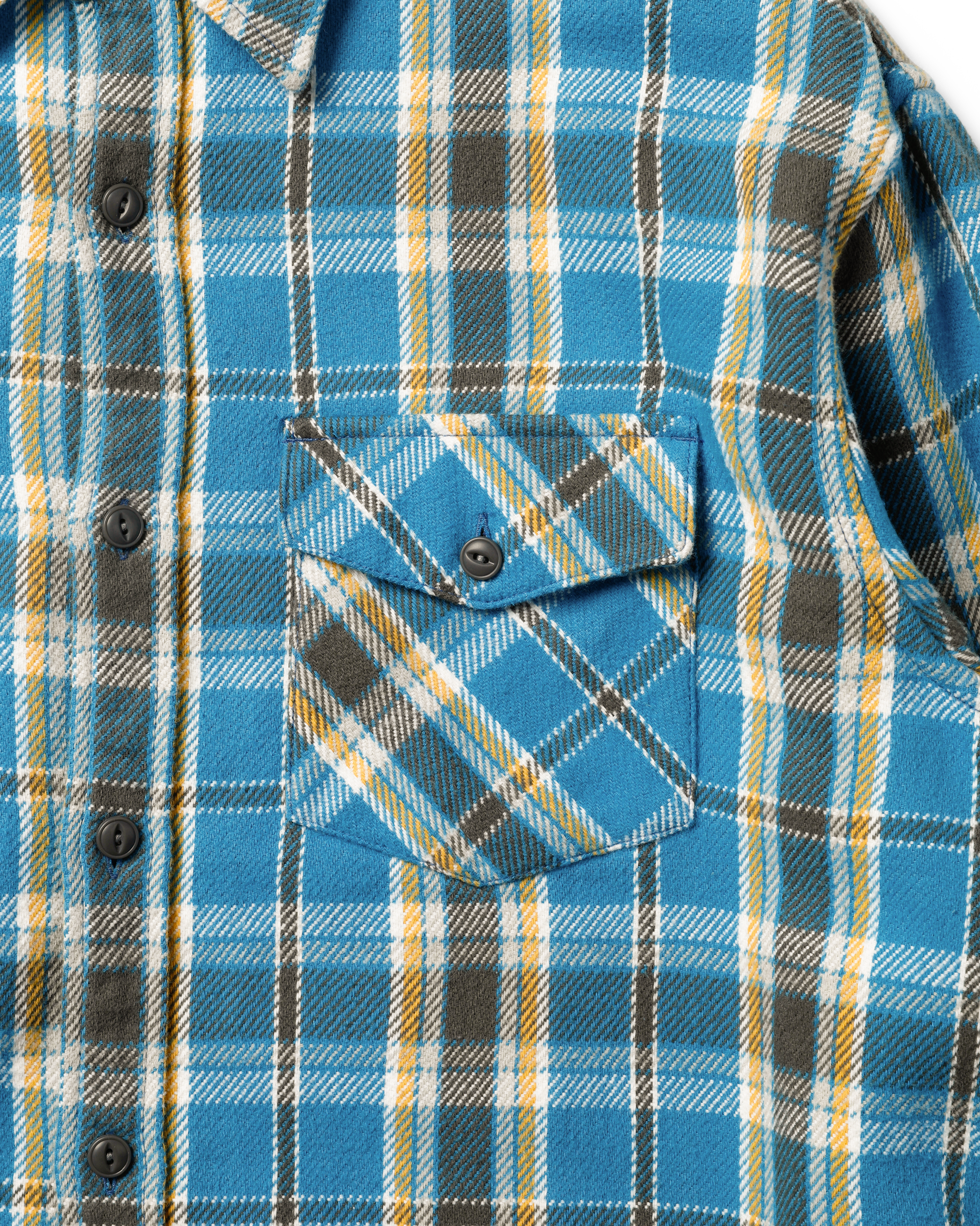 Khakis - Heavy Flannel Shirt (Blue) product image 3 | TRAB K-Fashion Australia