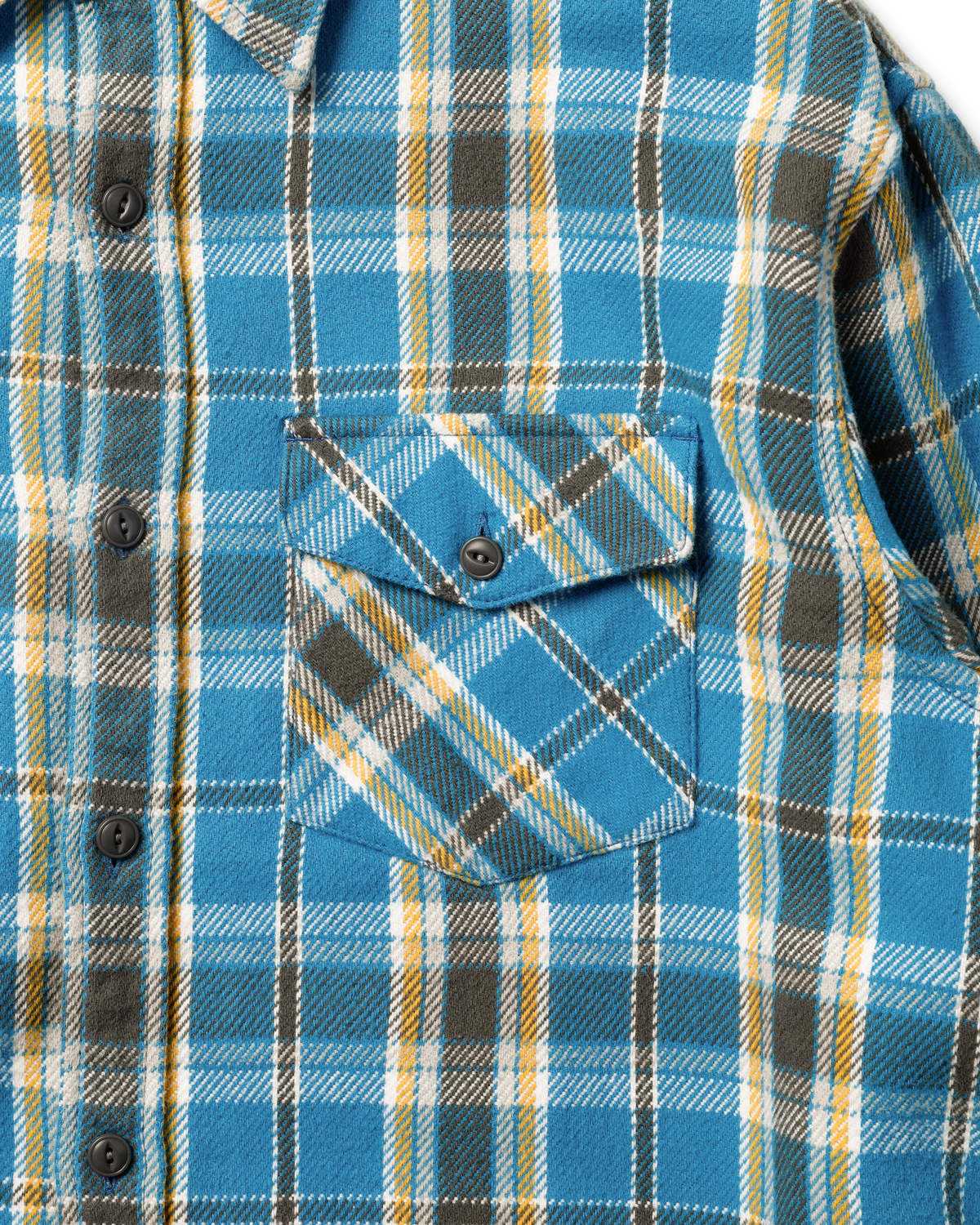 Khakis - Heavy Flannel Shirt (Blue) product image 3 | TRAB K-Fashion Australia