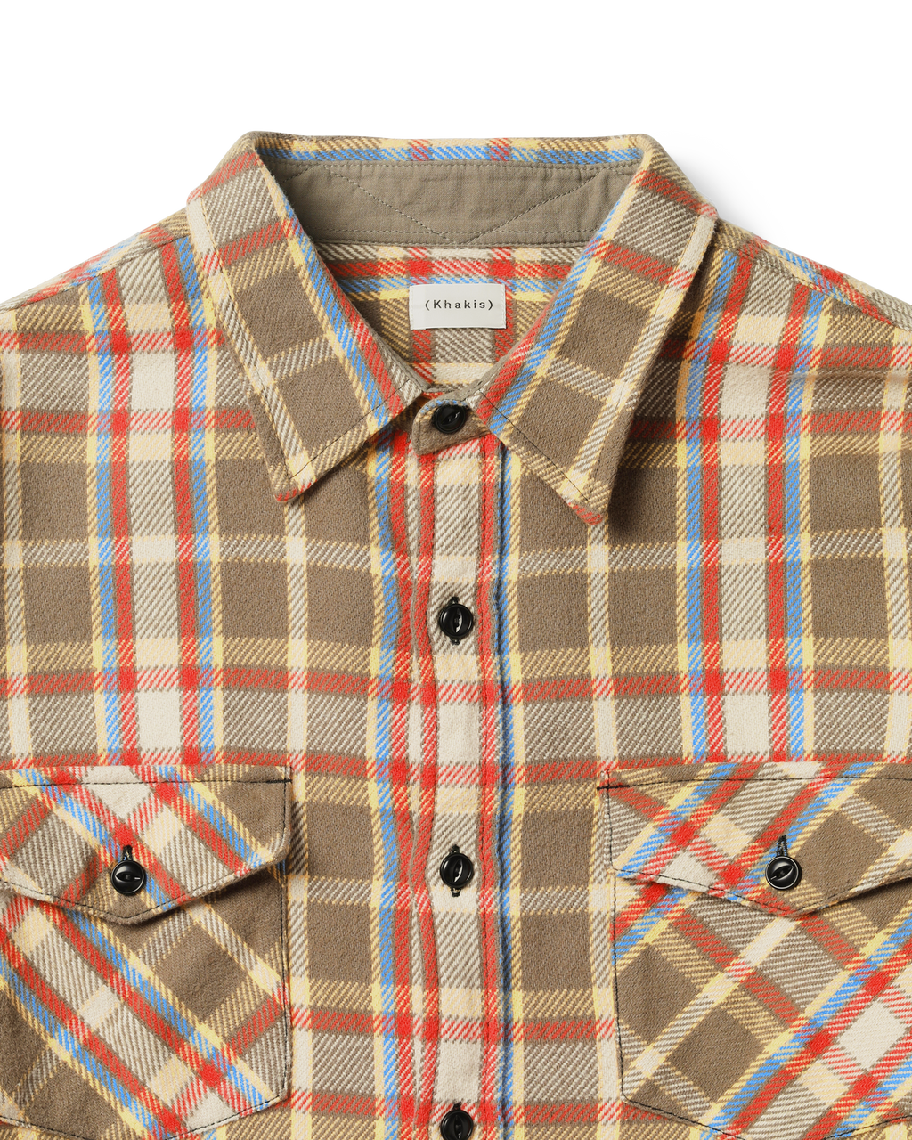 Khakis - Heavy Flannel Shirt (Tan) product image 2 | TRAB K-Fashion Australia