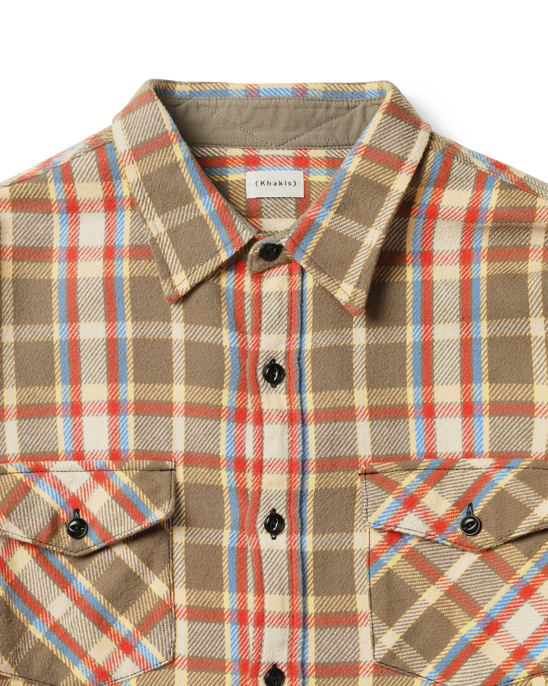 Khakis - Heavy Flannel Shirt (Tan) product image 2 | TRAB K-Fashion Australia