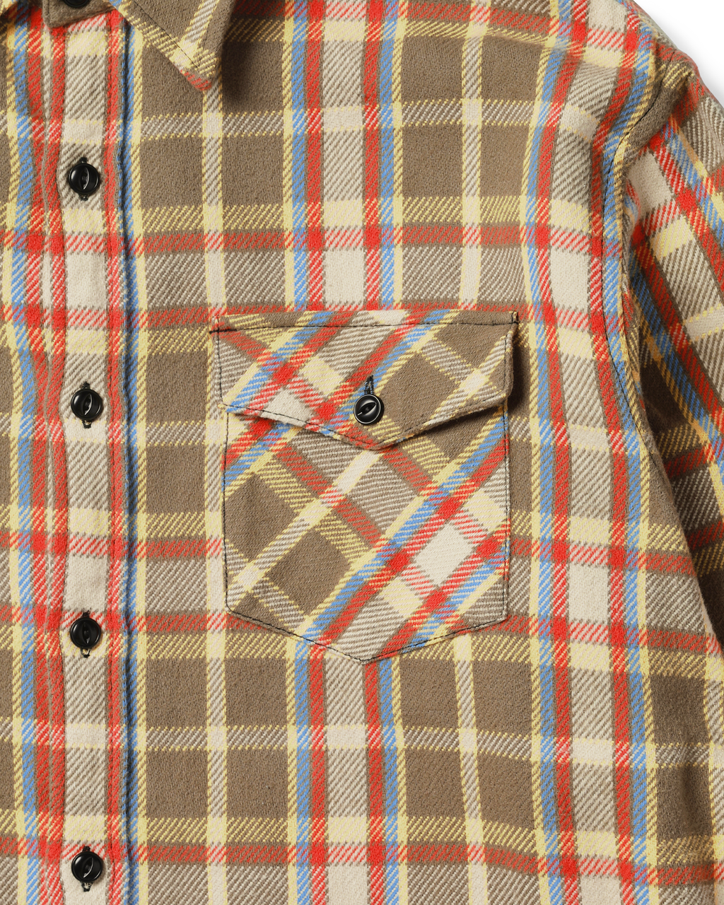 Khakis - Heavy Flannel Shirt (Tan) product image 3 | TRAB K-Fashion Australia