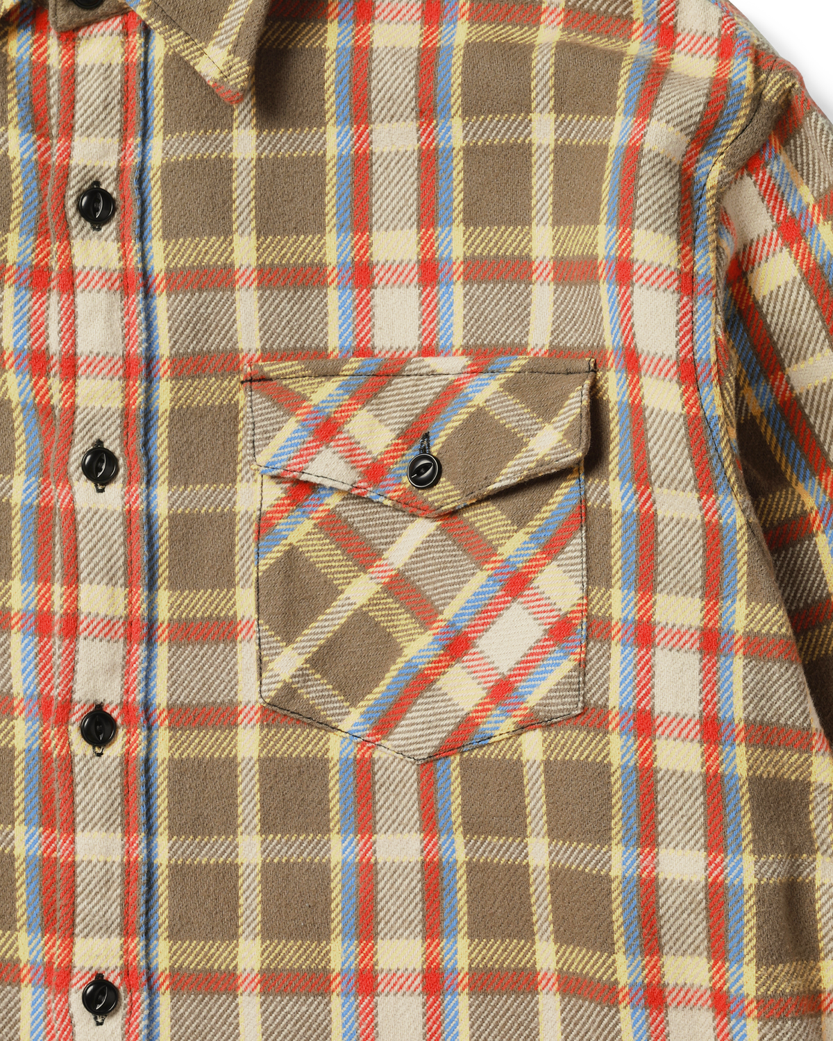Khakis - Heavy Flannel Shirt (Tan) product image 3 | TRAB K-Fashion Australia