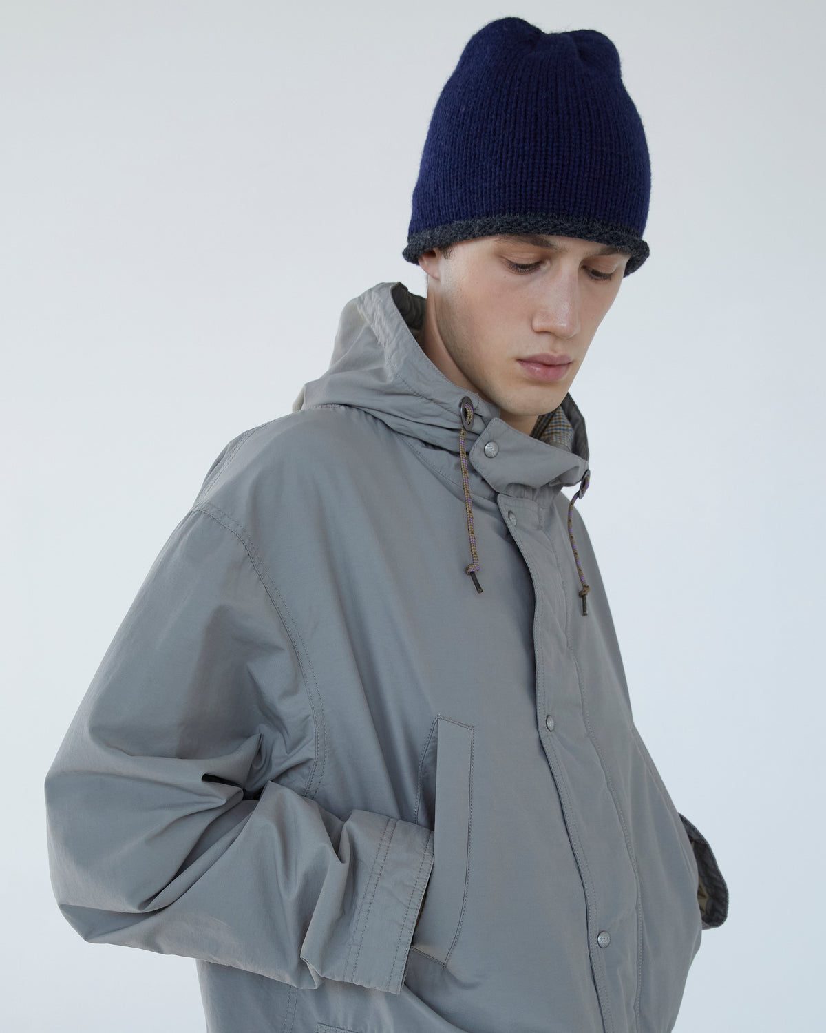 Khakis - Hobo Wool Beanie (Navy) product image 4 | TRAB K-Fashion Australia