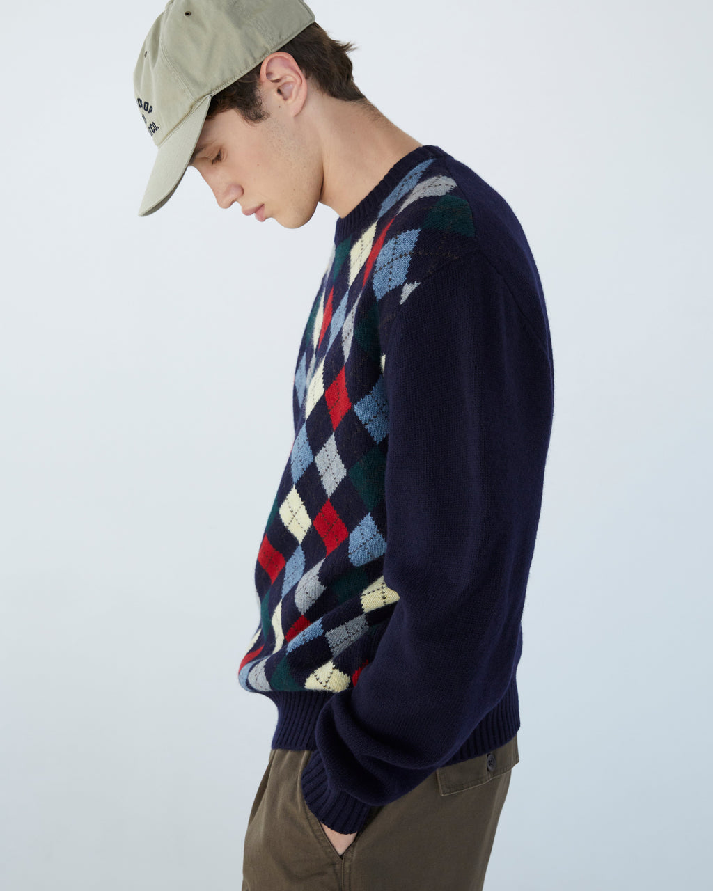 Khakis - Milo Argyle Sweater (Navy) product image 6 | TRAB K-Fashion Australia
