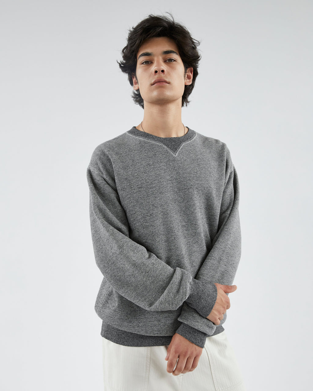 Khakis - Multi-Grain Crewneck (Grey) product image 6 | TRAB K-Fashion Australia