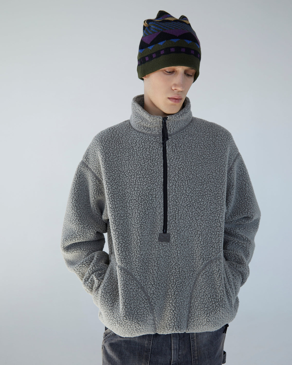 Khakis - Sherpa Beanie (Black) product image 3 | TRAB K-Fashion Australia