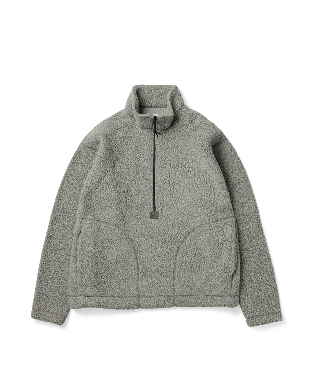 Khakis - Sherpa Half Zip Pullover (Grey) product image 1 | TRAB K-Fashion Australia
