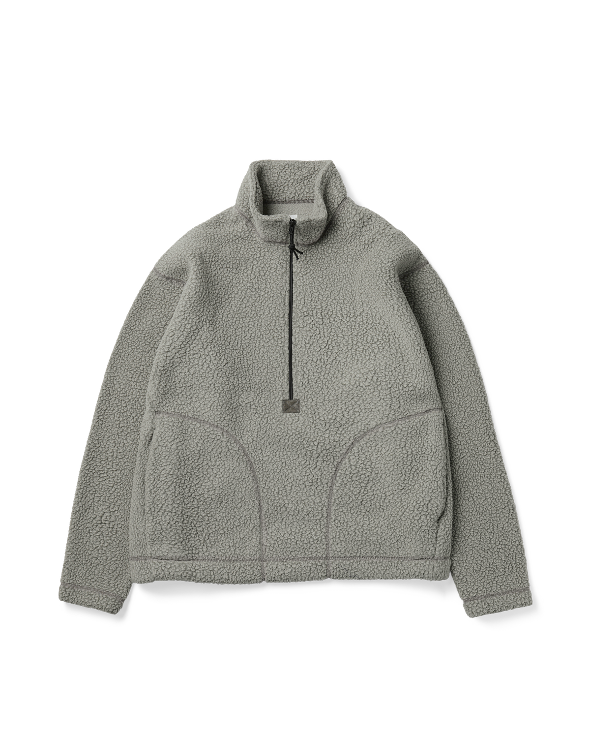 Khakis - Sherpa Half Zip Pullover (Grey) product image 1 | TRAB K-Fashion Australia