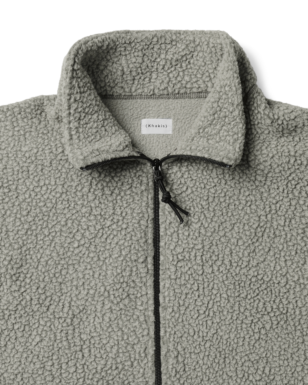 Khakis - Sherpa Half Zip Pullover (Grey) product image 2 | TRAB K-Fashion Australia