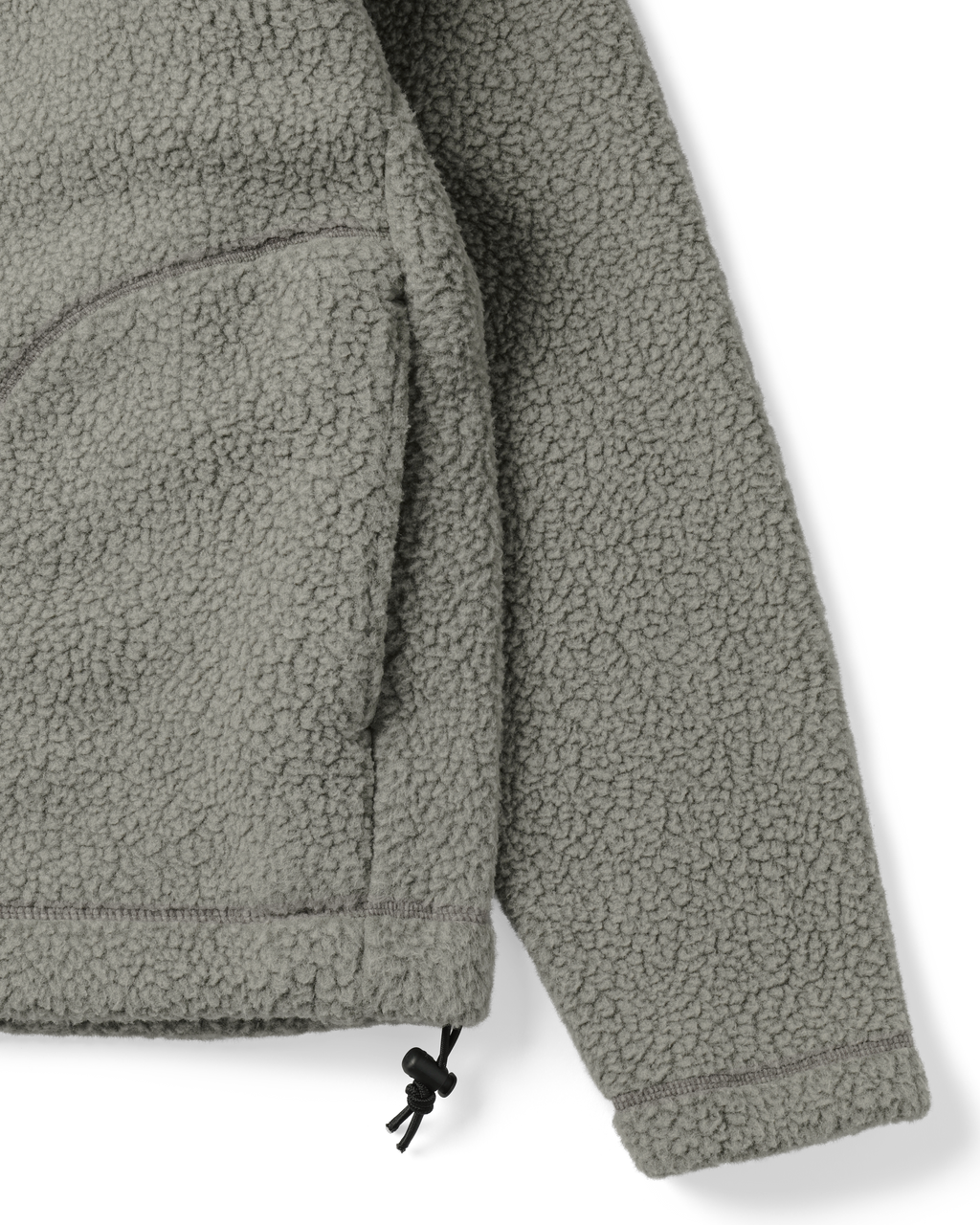 Khakis - Sherpa Half Zip Pullover (Grey) product image 3 | TRAB K-Fashion Australia