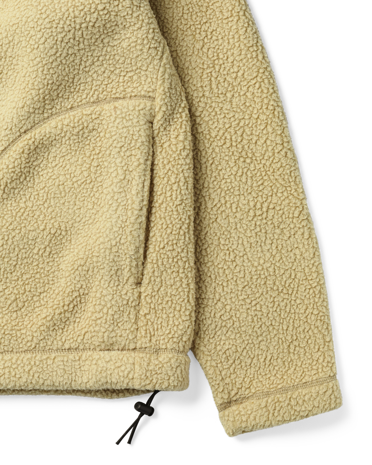 Khakis - Sherpa Half Zip Pullover (Tan) product image 3 | TRAB K-Fashion Australia