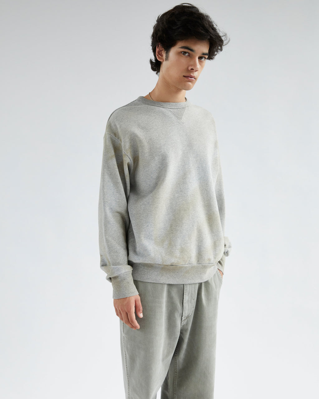 Khakis - Stained Crewneck (Heather Grey) product image 6 | TRAB K-Fashion Australia