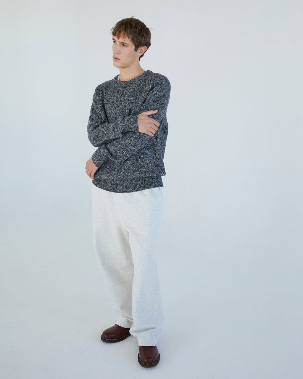 Khakis - Stock Crewneck Sweater (Black Melange) product image 6 | TRAB K-Fashion Australia