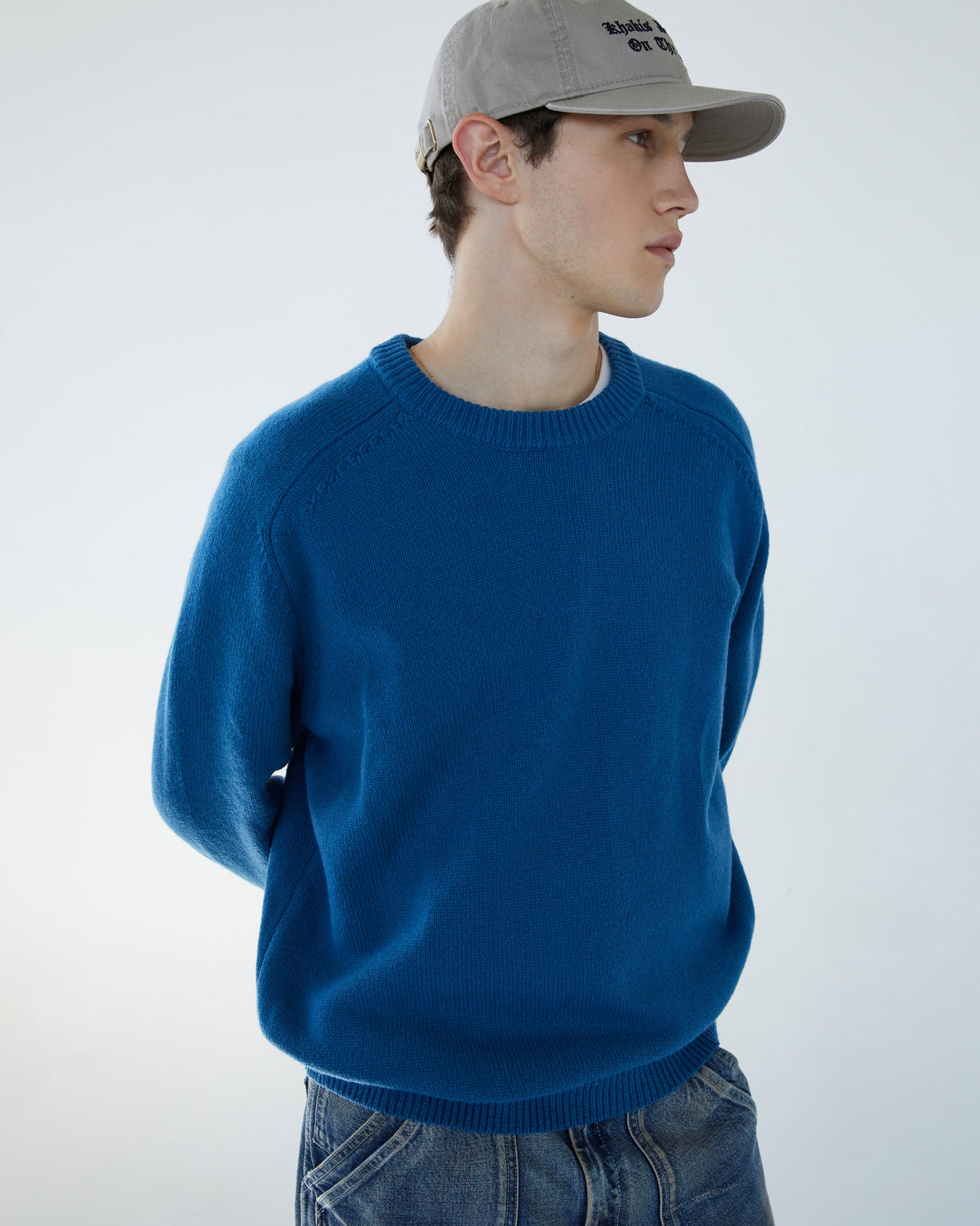 Khakis - Stock Crewneck Sweater (Blue) product image 5 | TRAB K-Fashion Australia