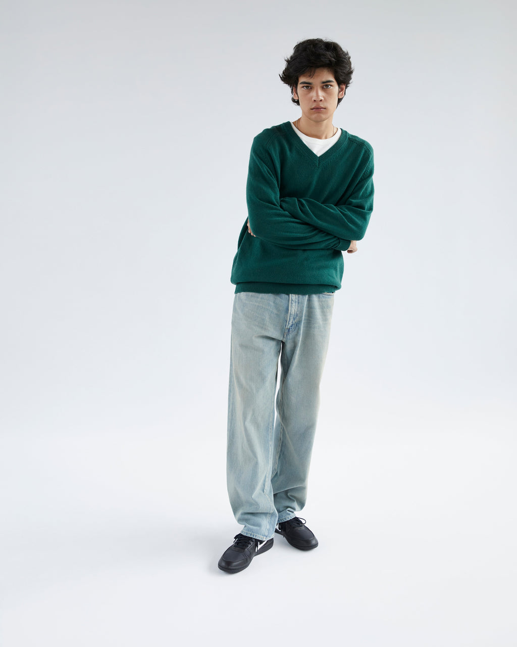 Khakis - Stock V-Neck Sweater (Green) product image 6 | TRAB K-Fashion Australia