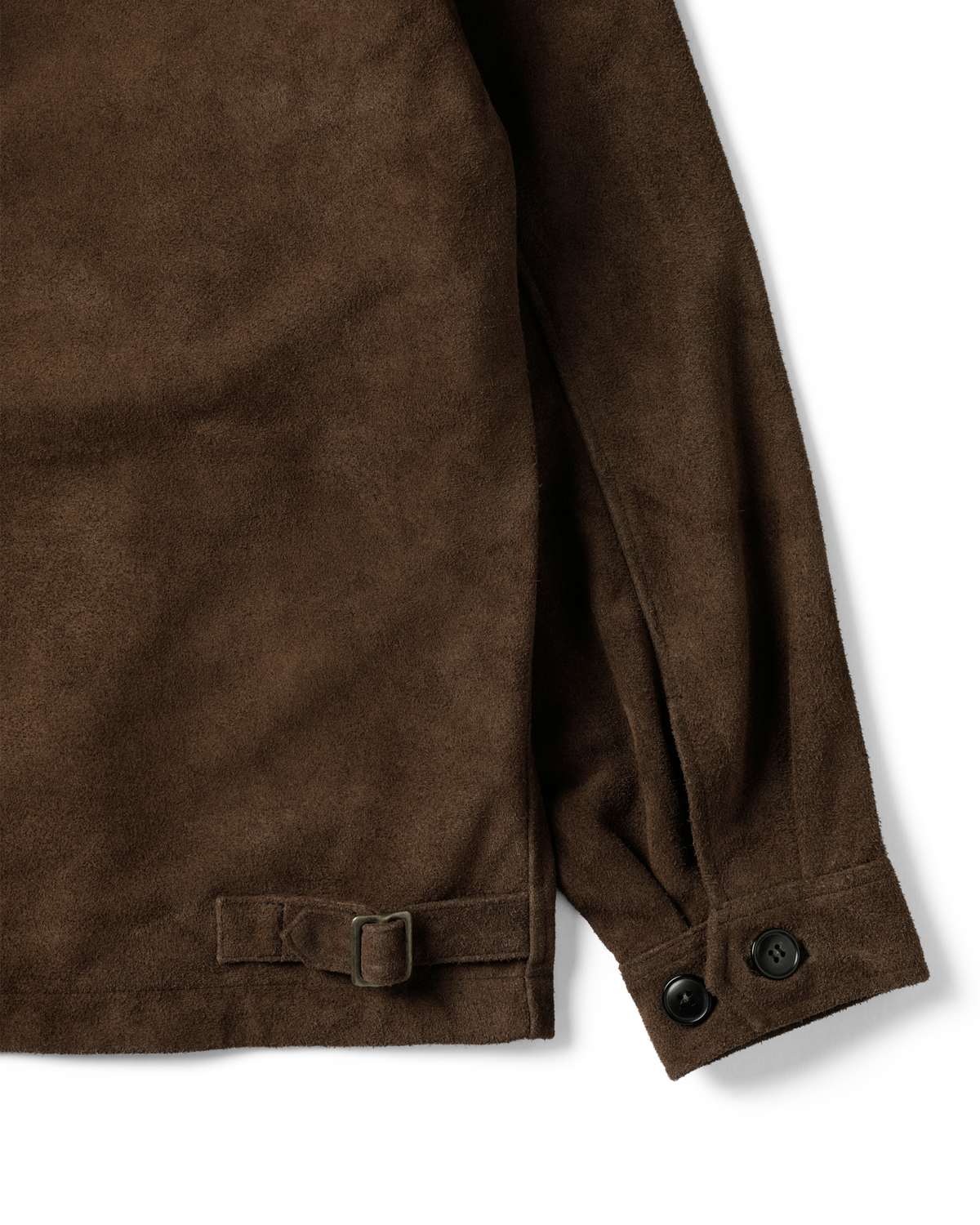 Khakis - Suede Zip Jacket (Dark Brown) product image 3 | TRAB K-Fashion Australia