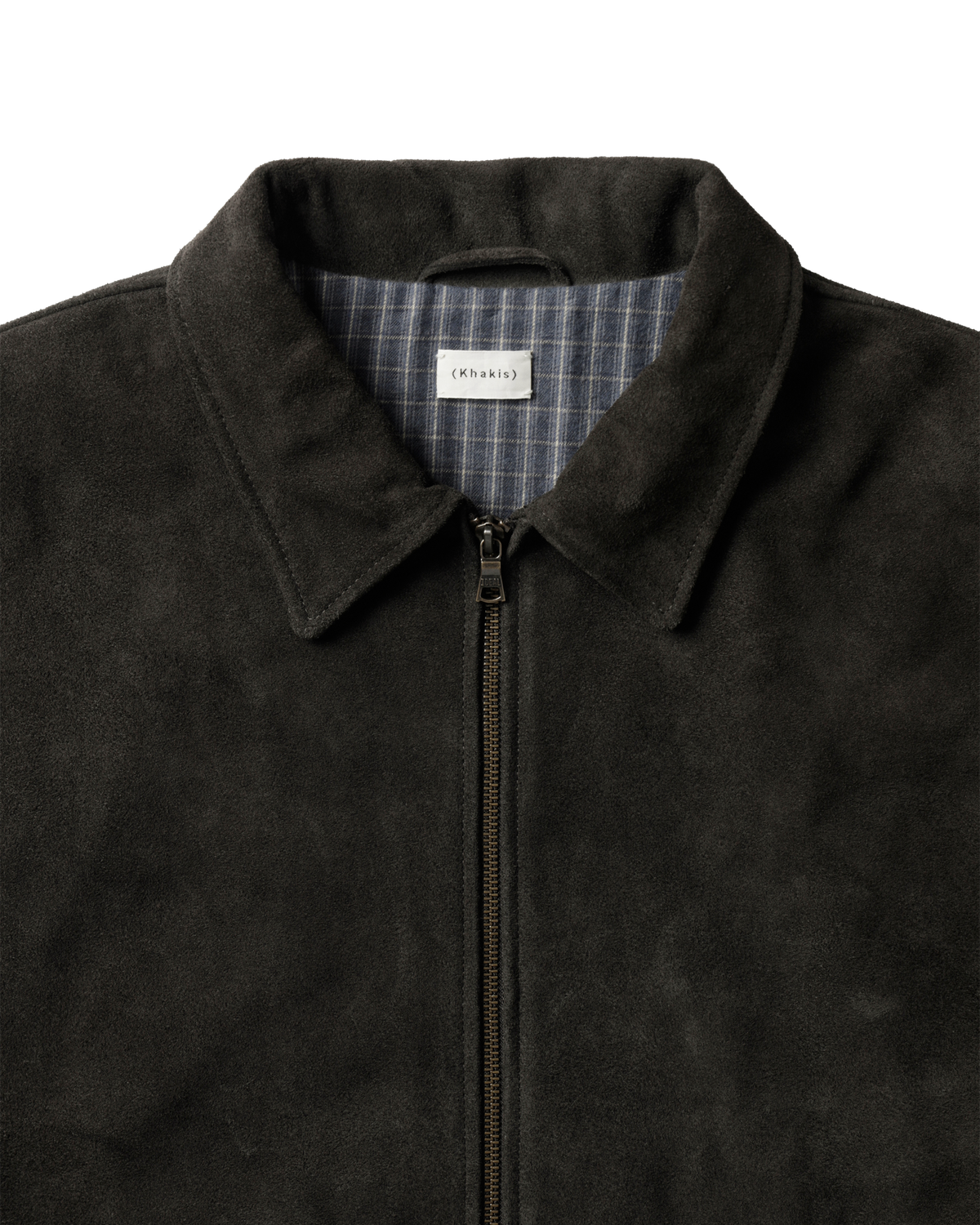 Khakis - Suede Zip Jacket (Dark Olive) product image 2 | TRAB K-Fashion Australia