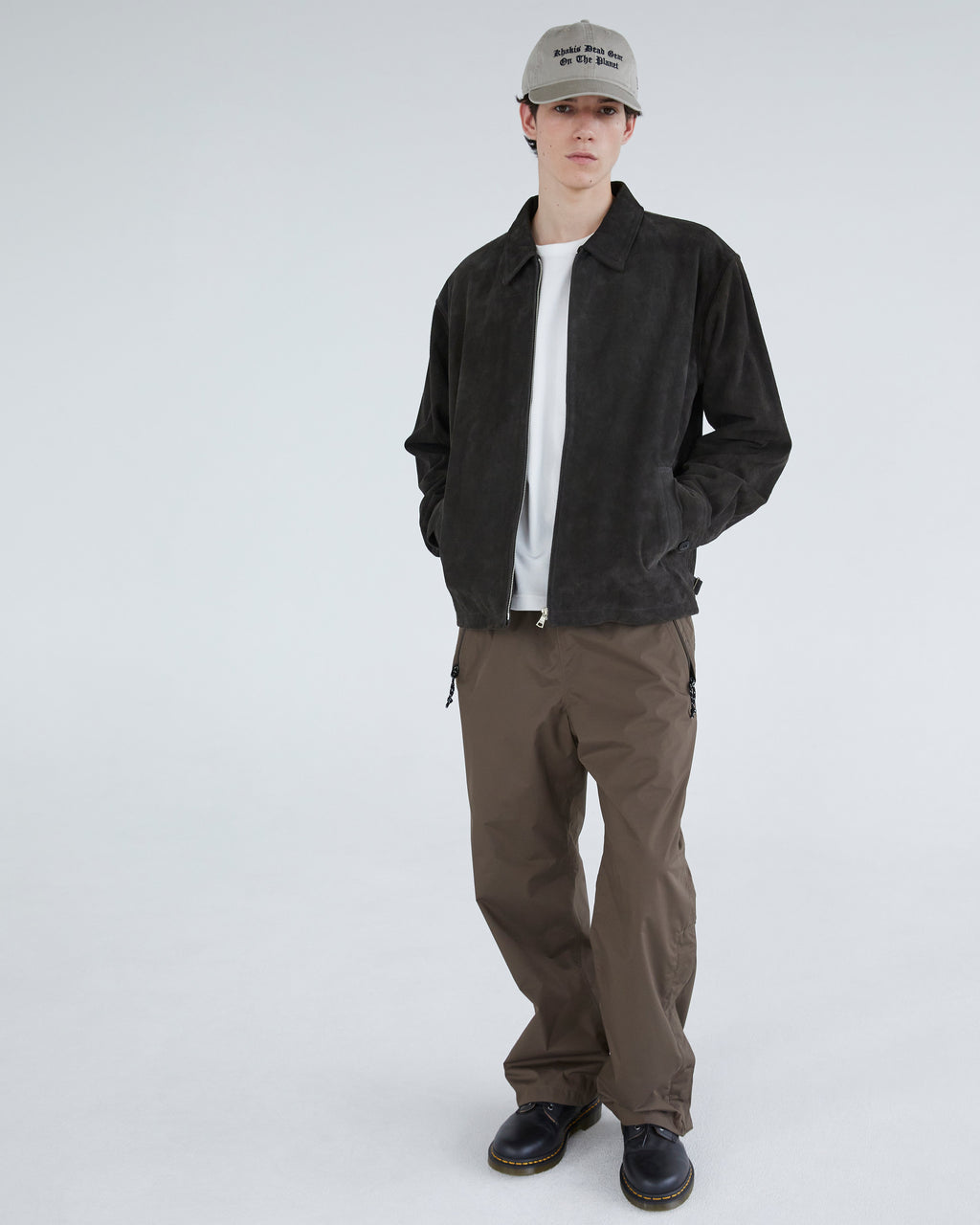 Khakis - Suede Zip Jacket (Dark Olive) product image 6 | TRAB K-Fashion Australia