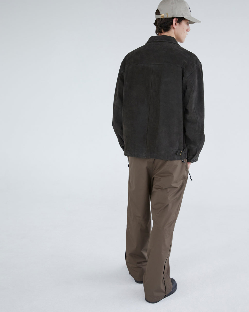 Khakis - Suede Zip Jacket (Dark Olive) product image 7 | TRAB K-Fashion Australia