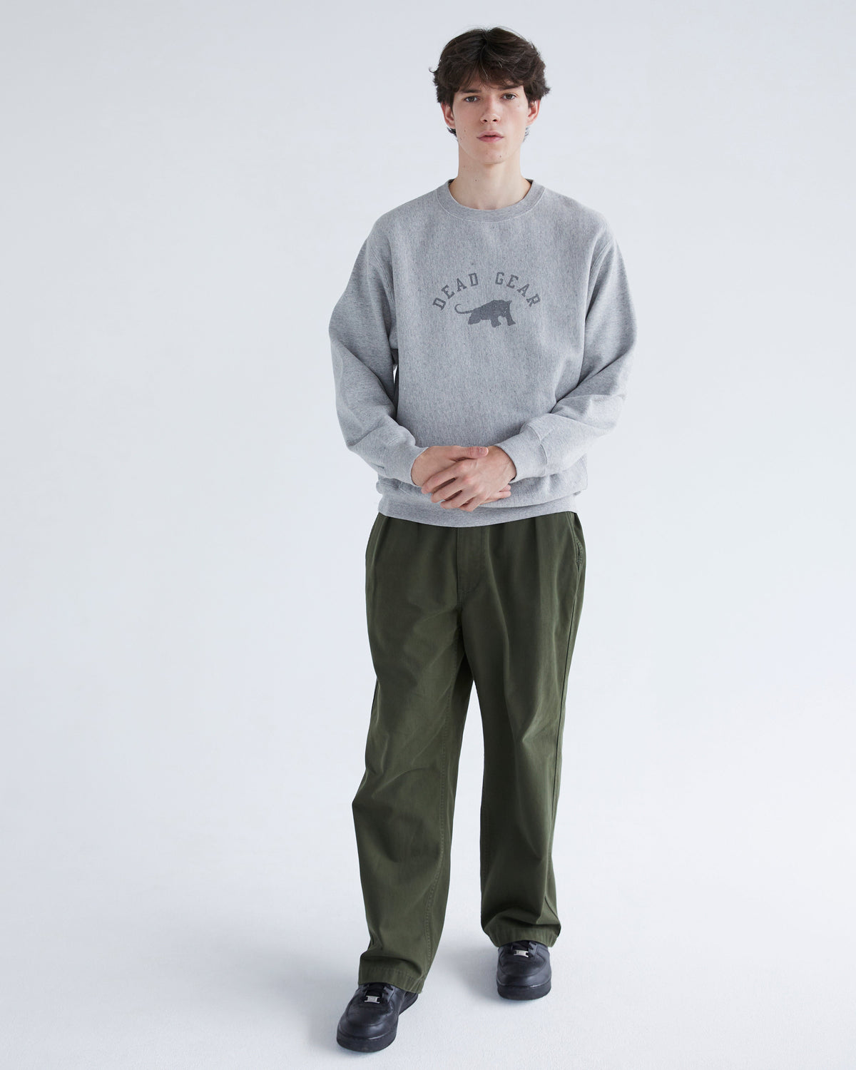 Khakis - Team Panther Crewneck (Heather Grey) product image 5 | TRAB K-Fashion Australia