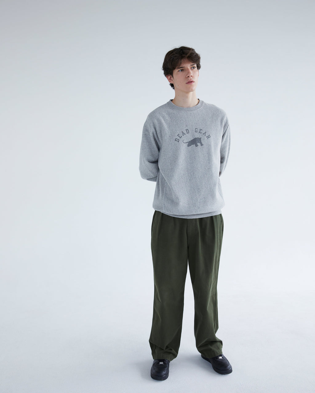 Khakis - Team Panther Crewneck (Heather Grey) product image 6 | TRAB K-Fashion Australia