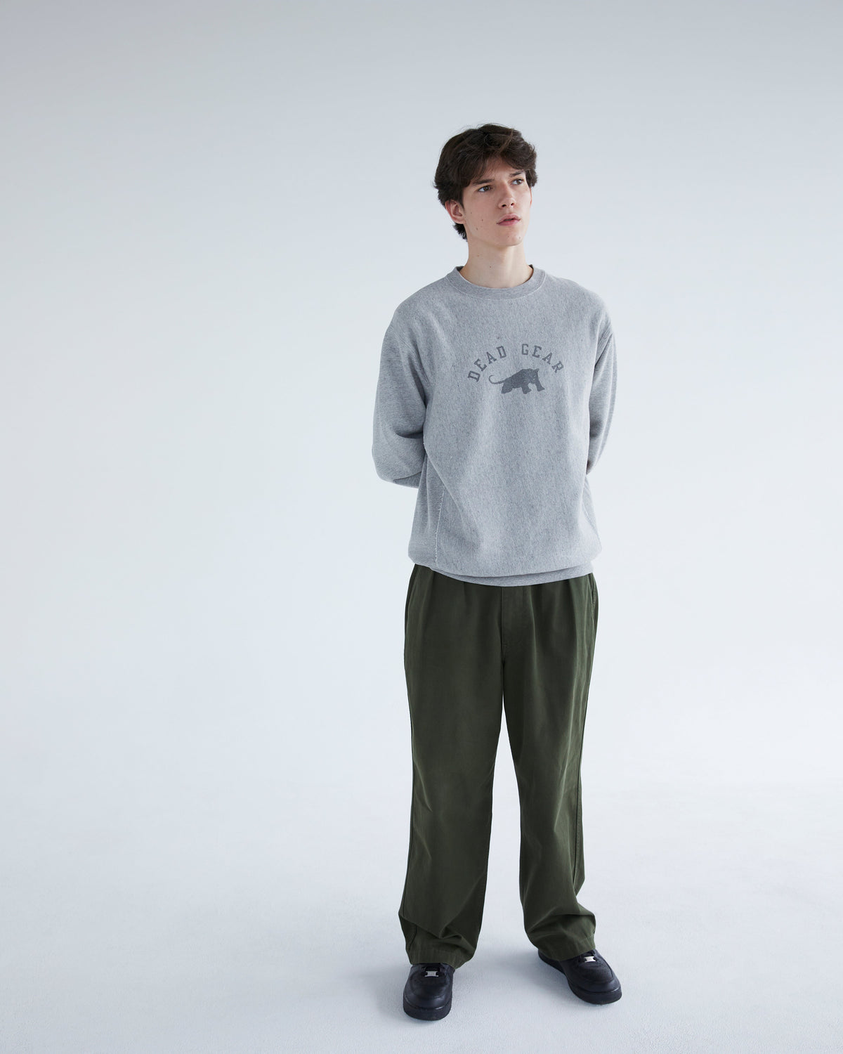 Khakis - Team Panther Crewneck (Heather Grey) product image 6 | TRAB K-Fashion Australia