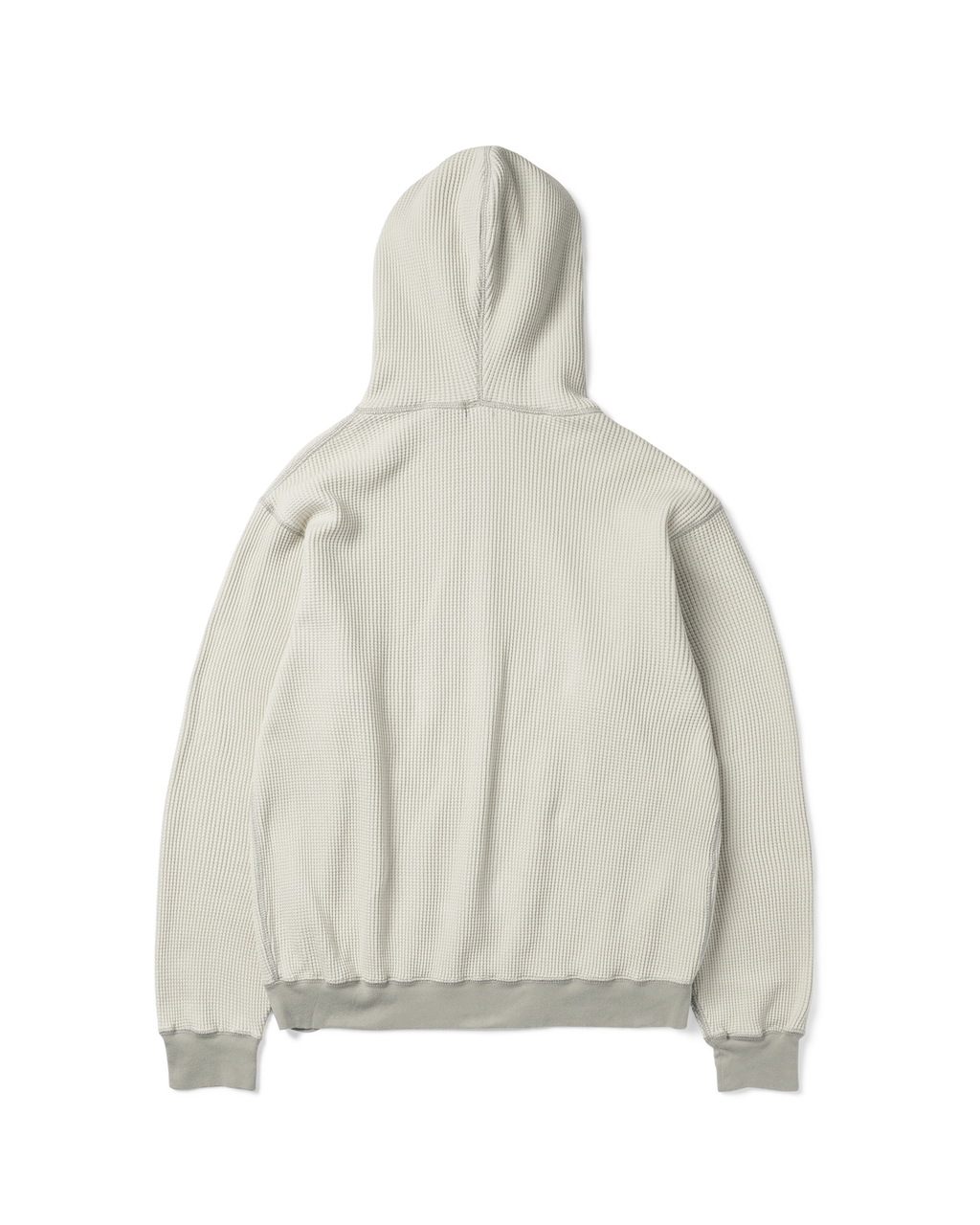 Khakis - Waffle Full Zip Hoodie (Ivory) product image 4 | TRAB K-Fashion Australia