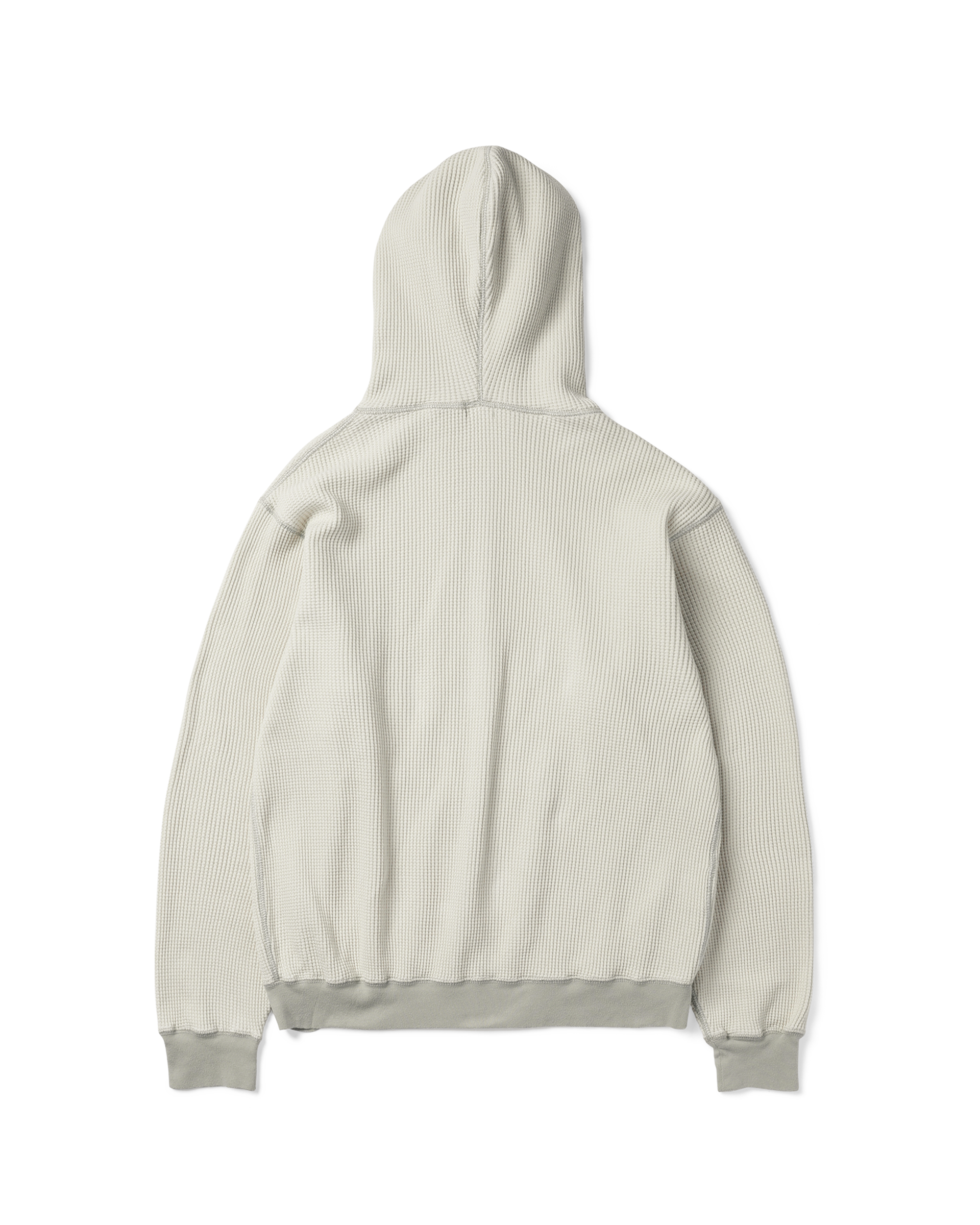Khakis - Waffle Full Zip Hoodie (Ivory) product image 4 | TRAB K-Fashion Australia