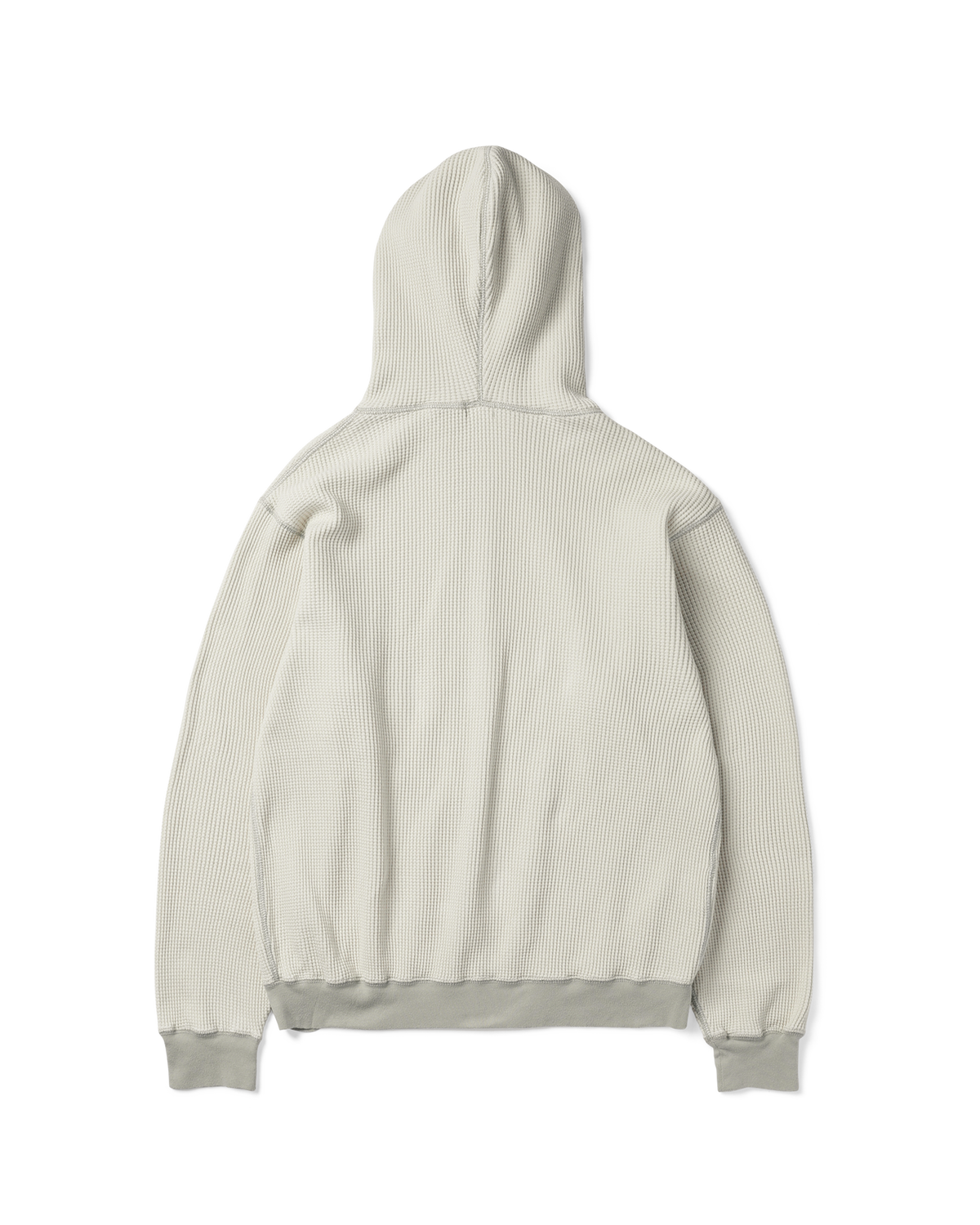 Khakis - Waffle Full Zip Hoodie (Ivory) product image 4 | TRAB K-Fashion Australia