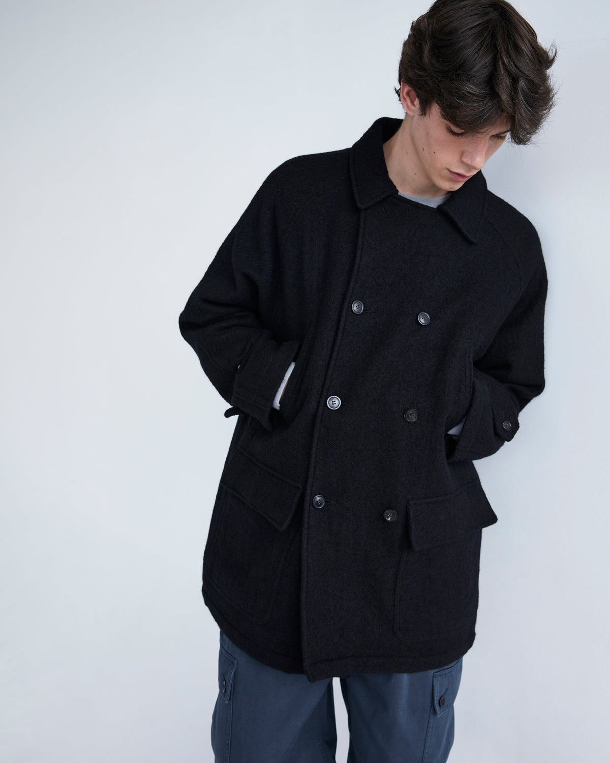 Khakis - Wool Double Coat (Black) product image 6 | TRAB K-Fashion Australia