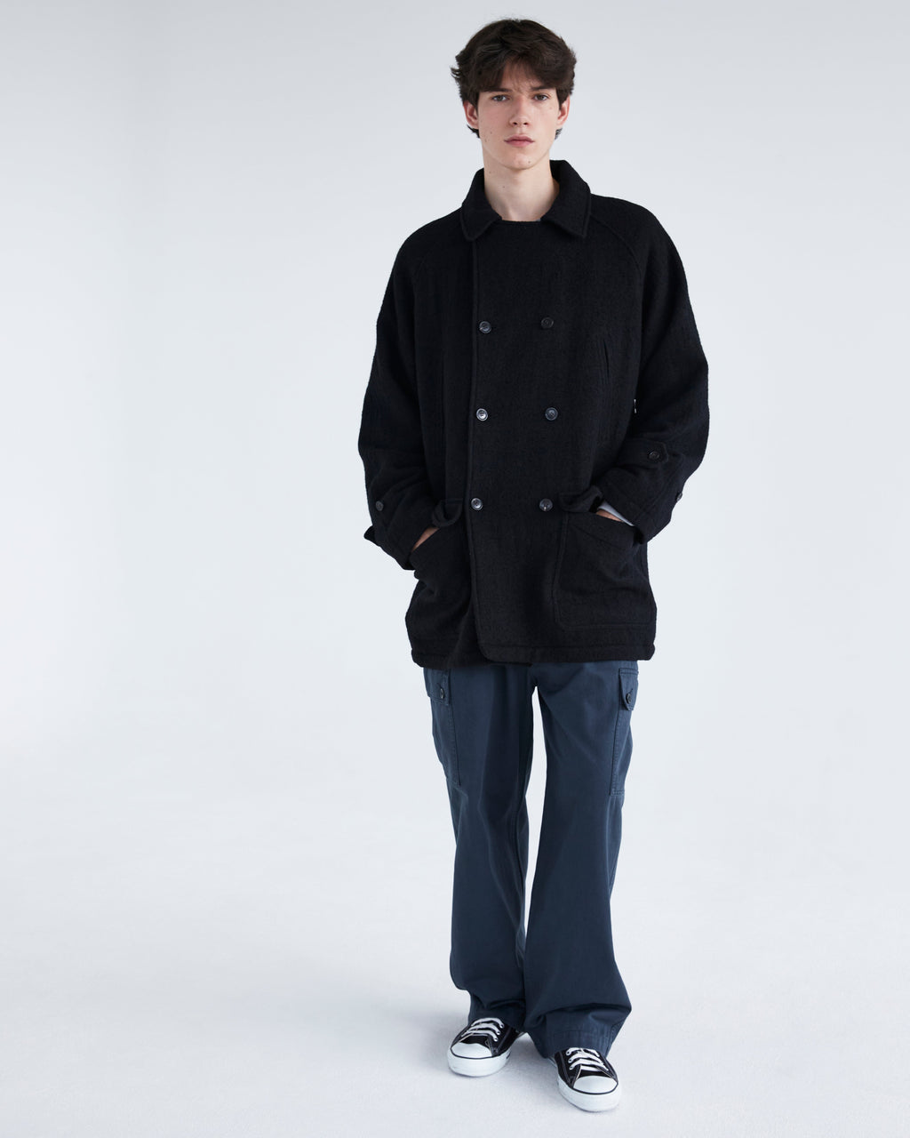 Khakis - Wool Double Coat (Black) product image 7 | TRAB K-Fashion Australia