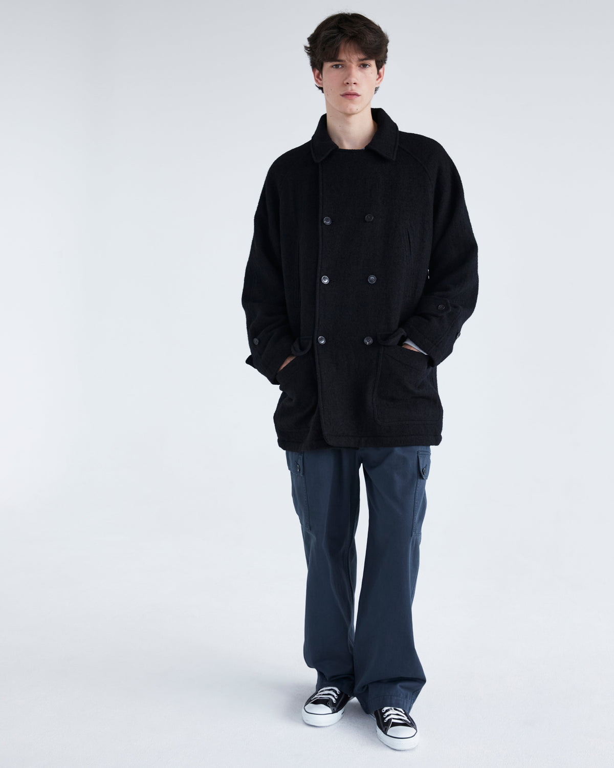 Khakis - Wool Double Coat (Black) product image 7 | TRAB K-Fashion Australia