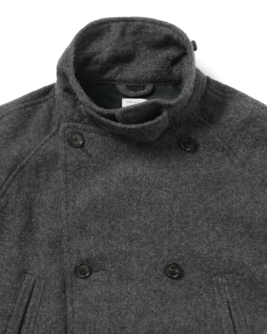 Khakis - Wool Double Coat (Charcoal) product image 2 | TRAB K-Fashion Australia