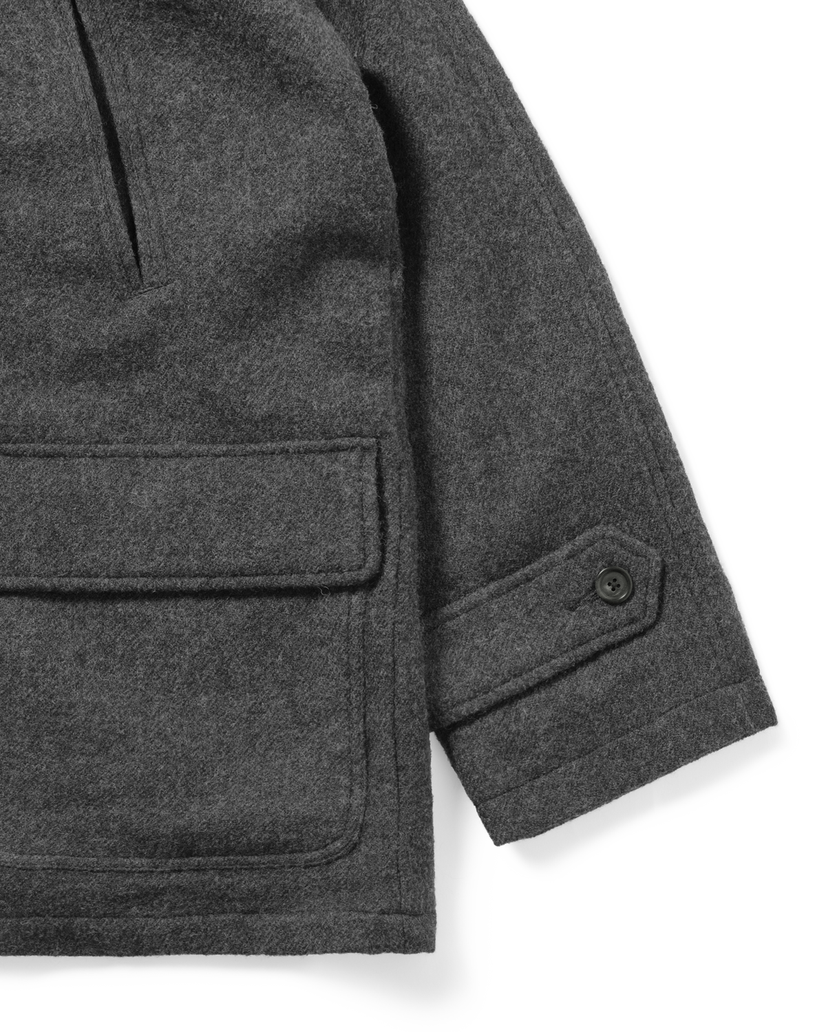 Khakis - Wool Double Coat (Charcoal) product image 3 | TRAB K-Fashion Australia