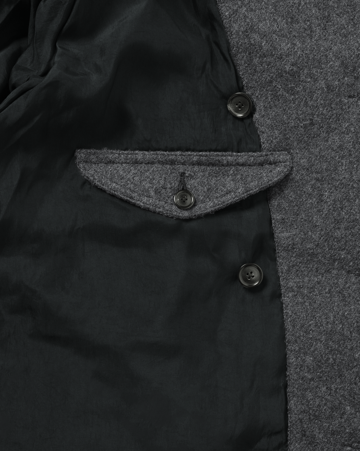 Khakis - Wool Double Coat (Charcoal) product image 4 | TRAB K-Fashion Australia