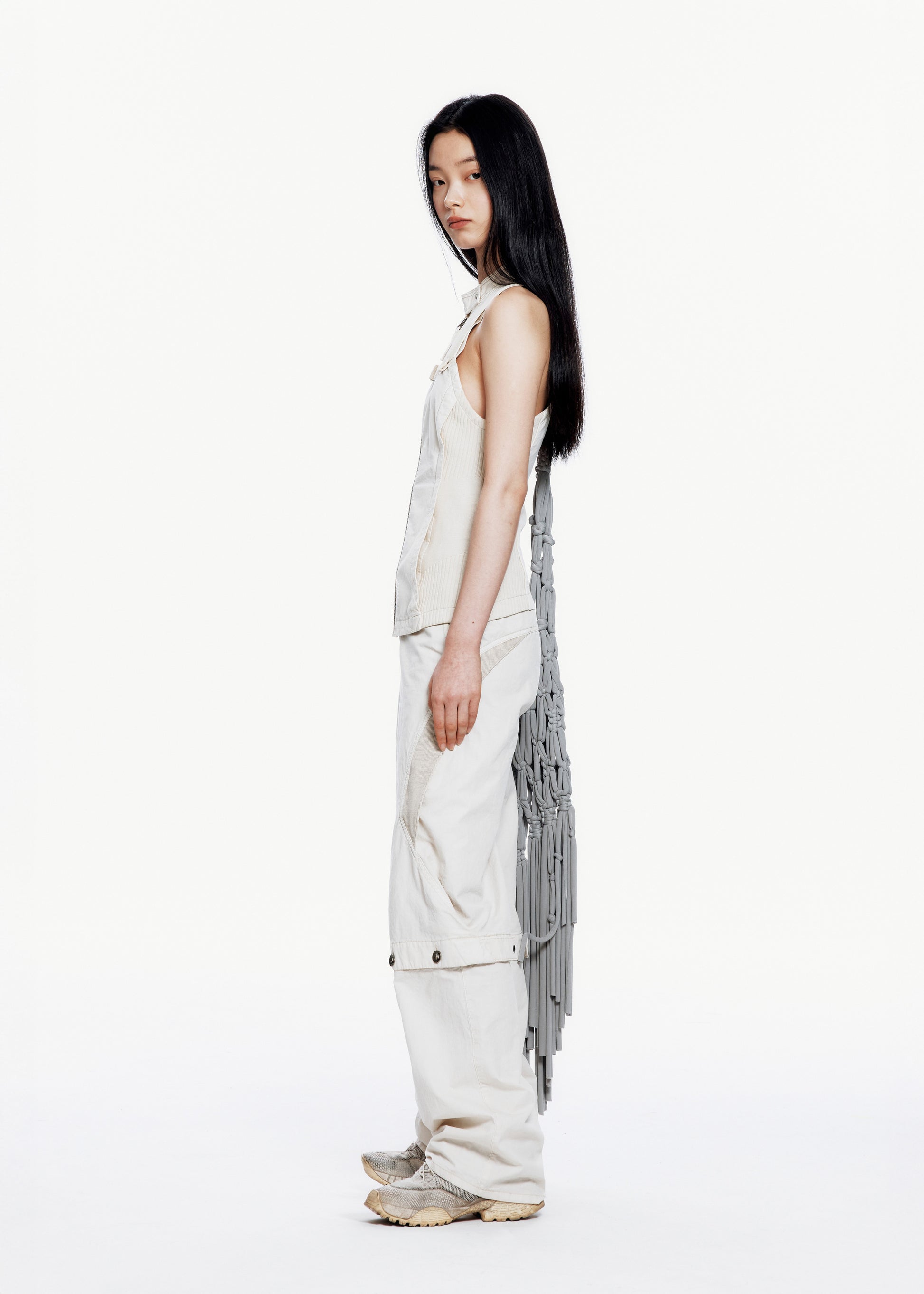 Hyein Seo - Double Layer Moto Jacket (Ivory) product image 7 | TRAB K-Fashion Australia