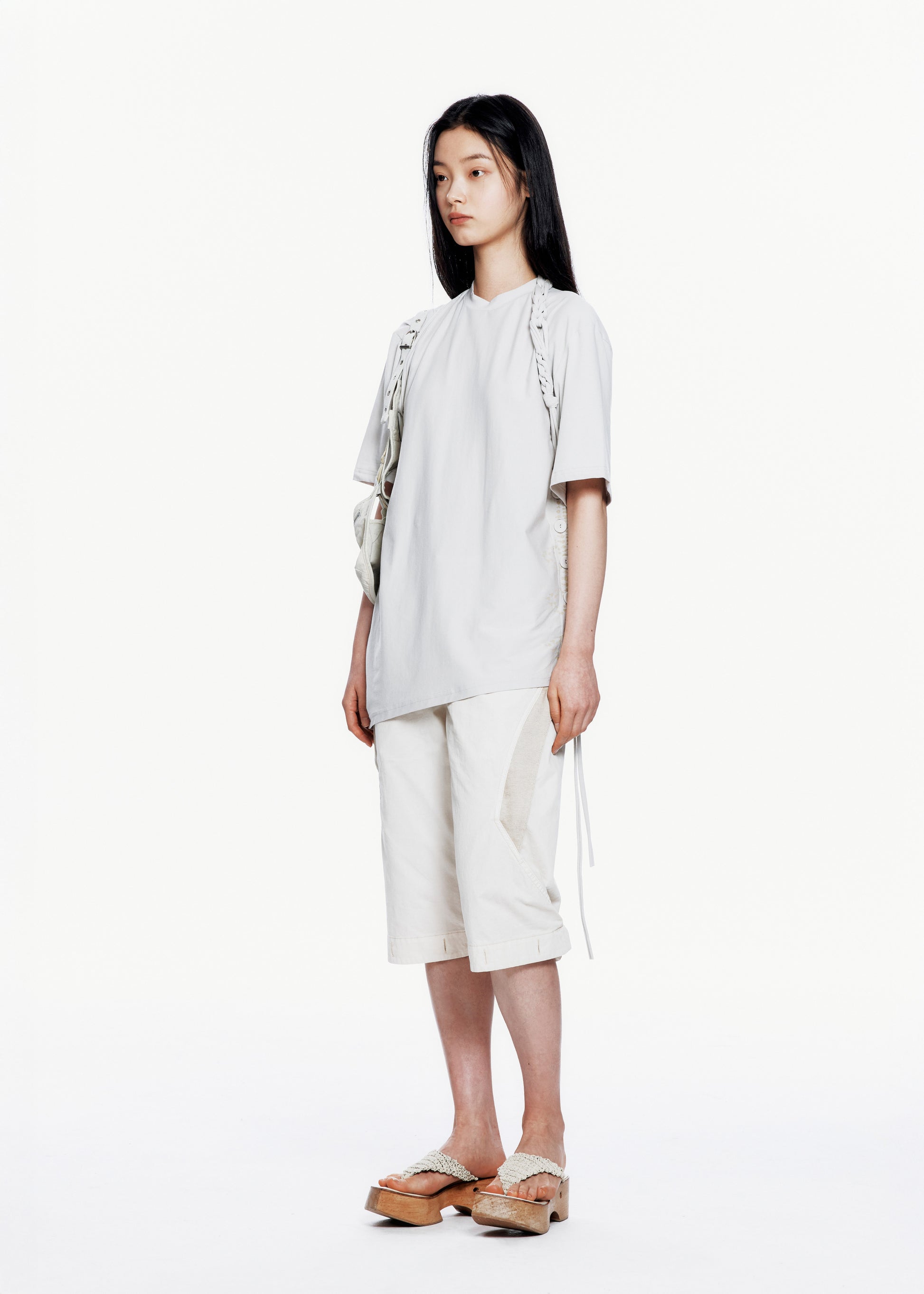 Hyein Seo - Macrame Backstrap Top (Mist Grey) product image 6 | TRAB K-Fashion Australia